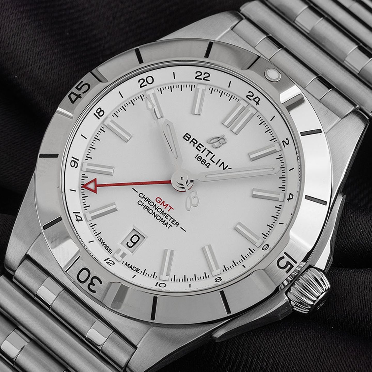 Breitling Chronomat GMT A32398101A1A1 (2023) - Zilver wijzerplaat 40mm Staal (3/7)