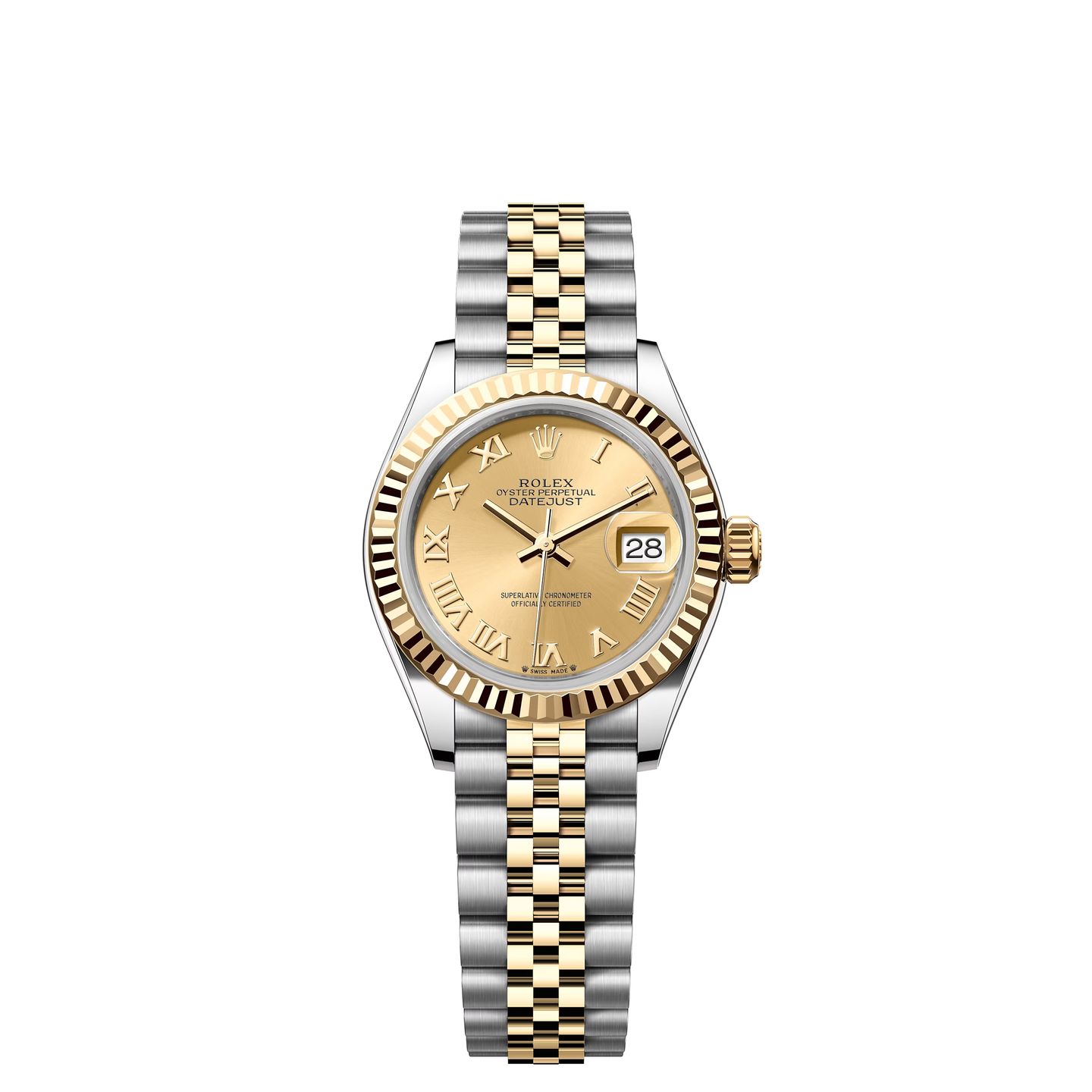 Rolex Lady-Datejust 279173 (2024) - Champagne wijzerplaat 28mm Goud/Staal (1/1)