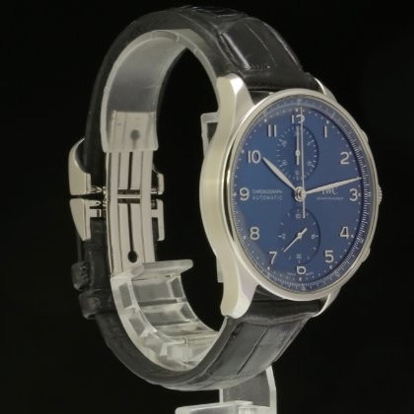 IWC Portuguese Chronograph IW371606 (2020) - Blue dial 41 mm Steel case (2/9)