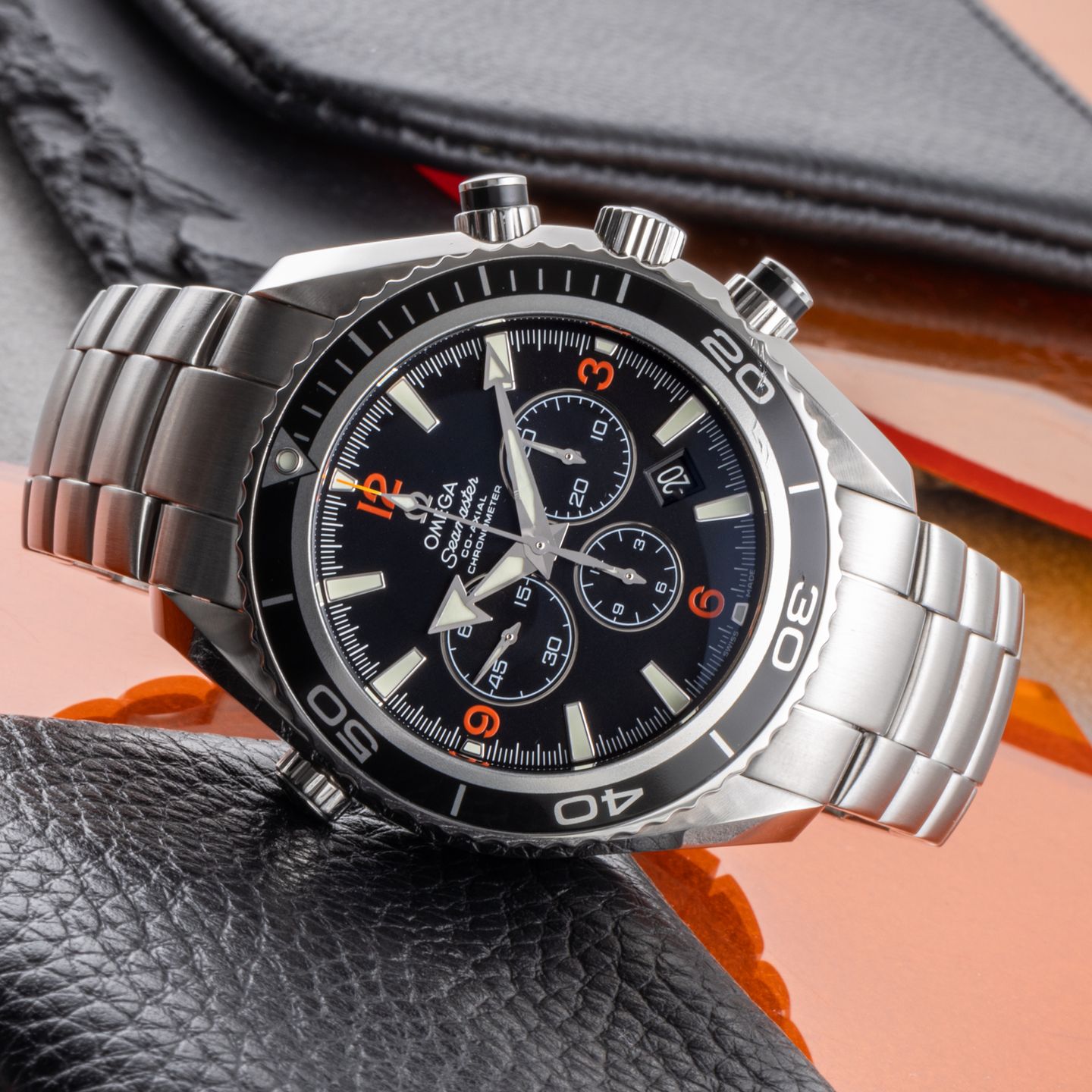 Omega Seamaster Planet Ocean Chronograph 2210.51.00 (2008) - Black dial 46 mm Steel case (2/8)