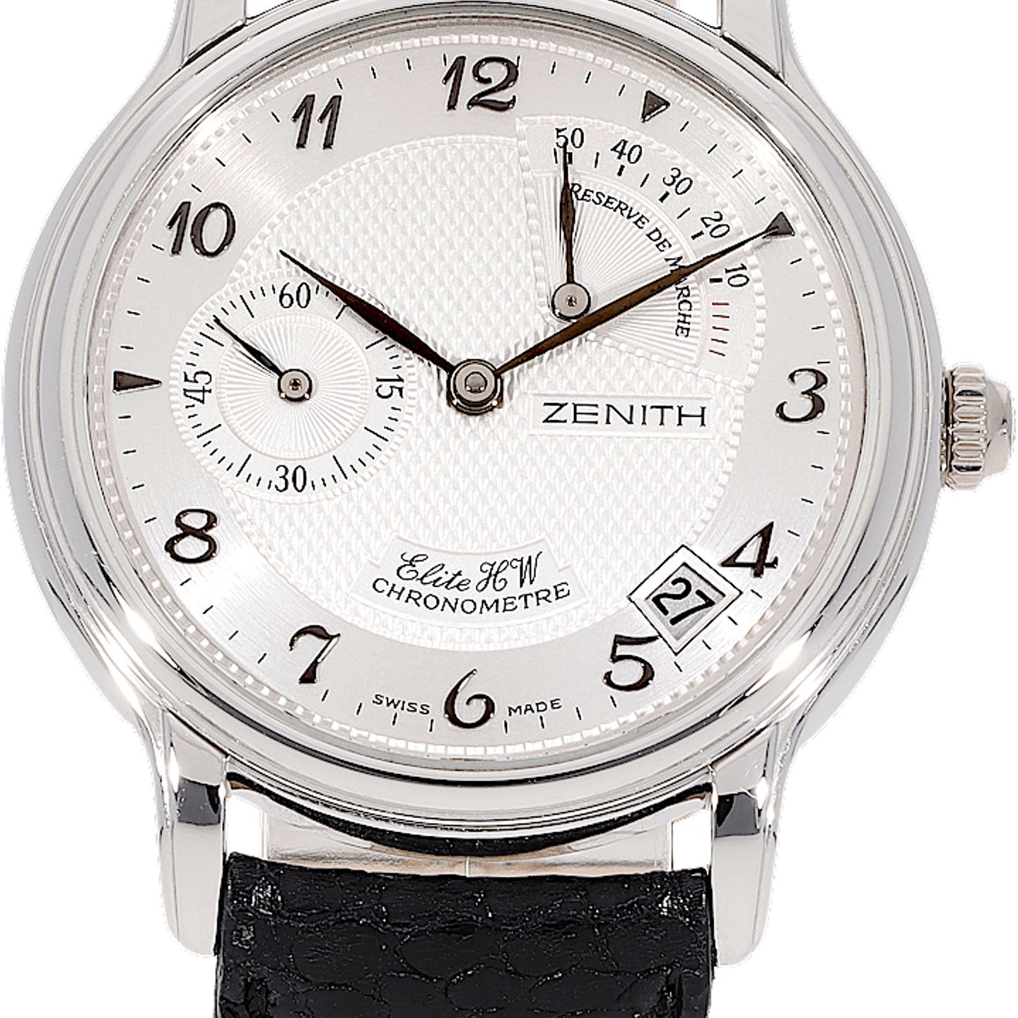 Zenith Elite Power Reserve 39.0240.655 (1997) - Silver dial 36 mm (2/5)