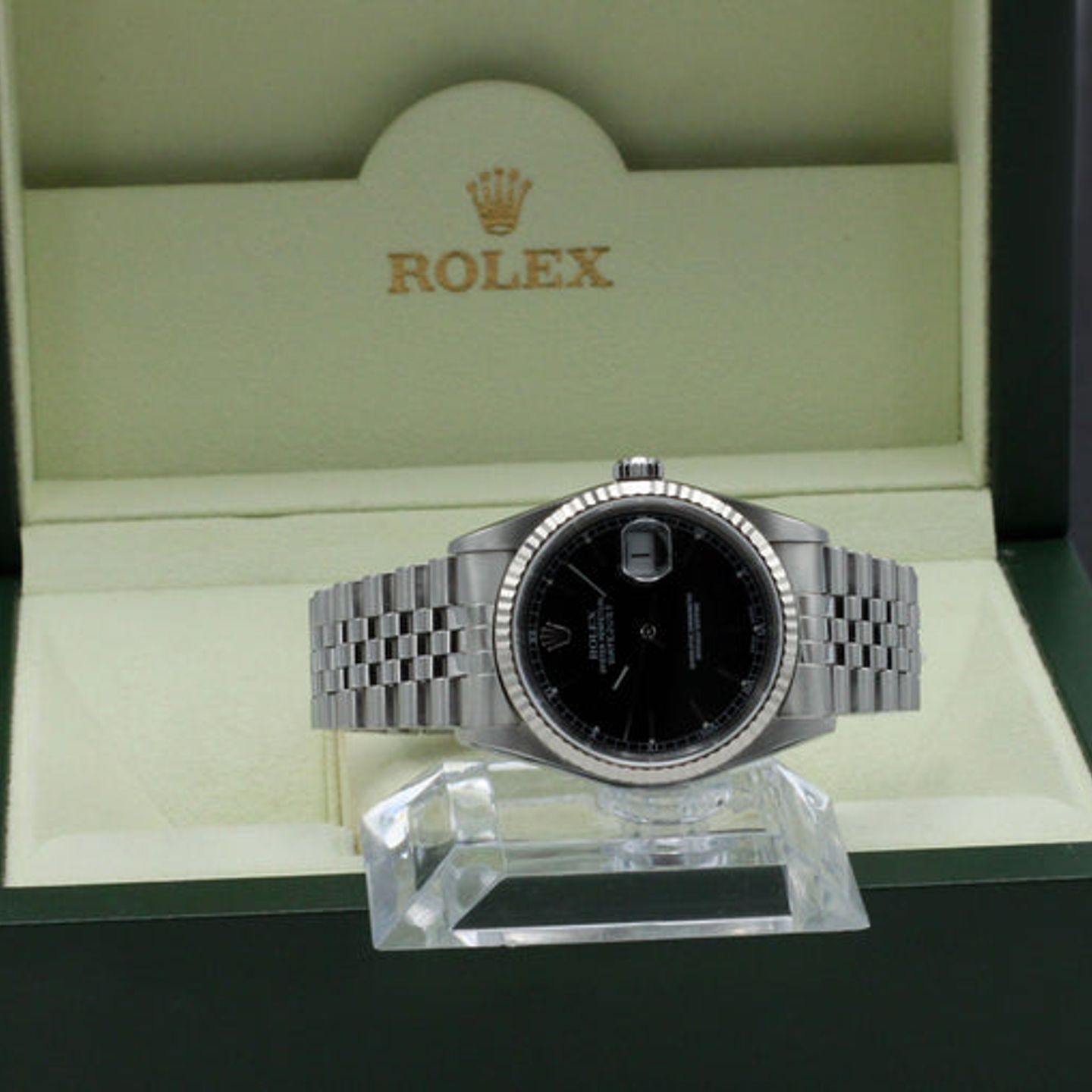 Rolex Datejust 36 16234 (2004) - Black dial 36 mm Steel case (3/7)