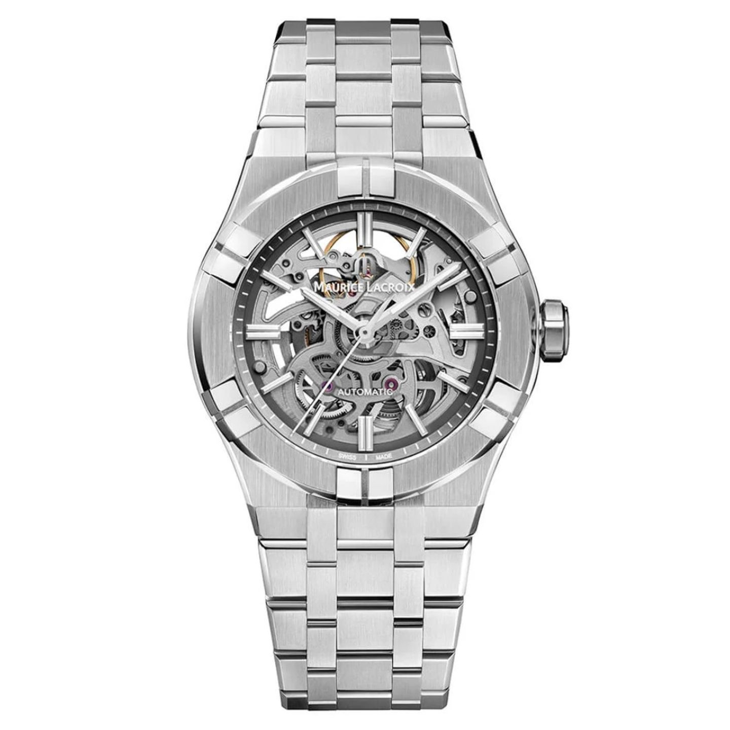 Maurice Lacroix Aikon AI6007-SS002-030-1 (2025) - Transparent dial 39 mm Steel case (1/1)