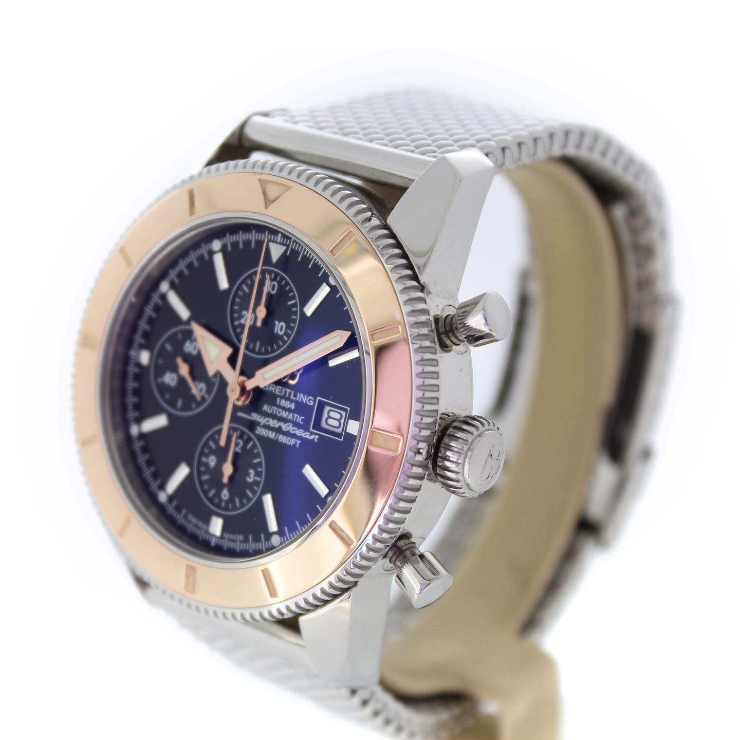 Breitling Superocean Heritage Chronograph U1332012/B908 (2014) - Black dial 46 mm Gold/Steel case (6/7)