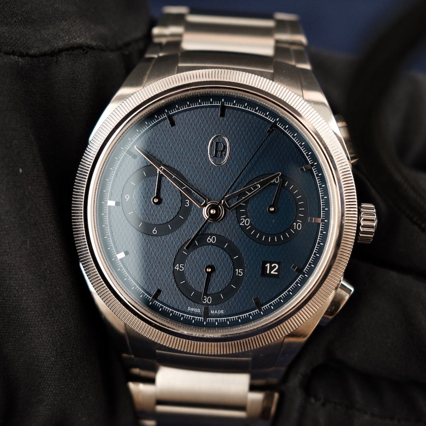 Parmigiani Fleurier Tonda PFC915-1020001-100182 (2022) - Blue dial 42 mm Steel case (1/8)