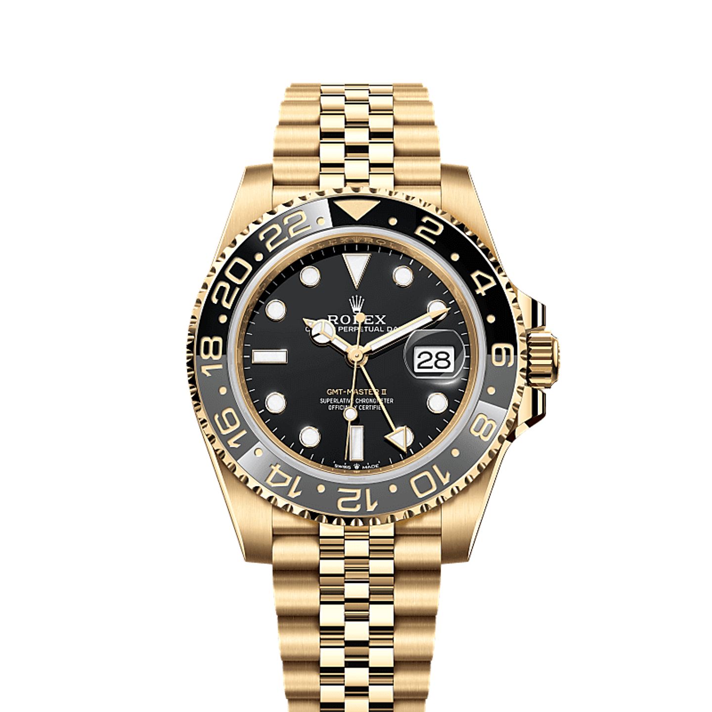 Rolex GMT-Master II 126718GRNR (2025) - Black dial 40 mm Yellow Gold case (1/1)