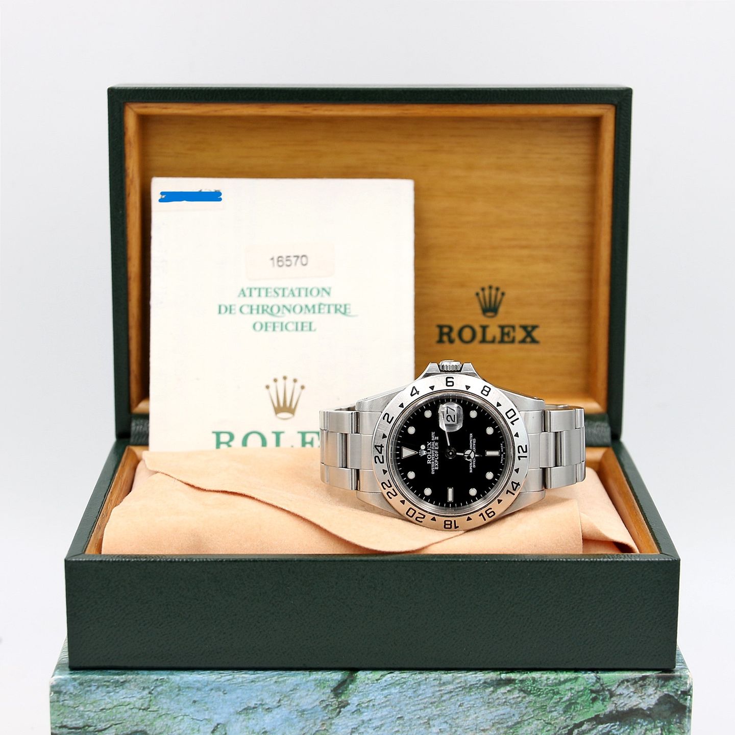 Rolex Explorer II 16570 (2000) - 40mm Staal (2/7)