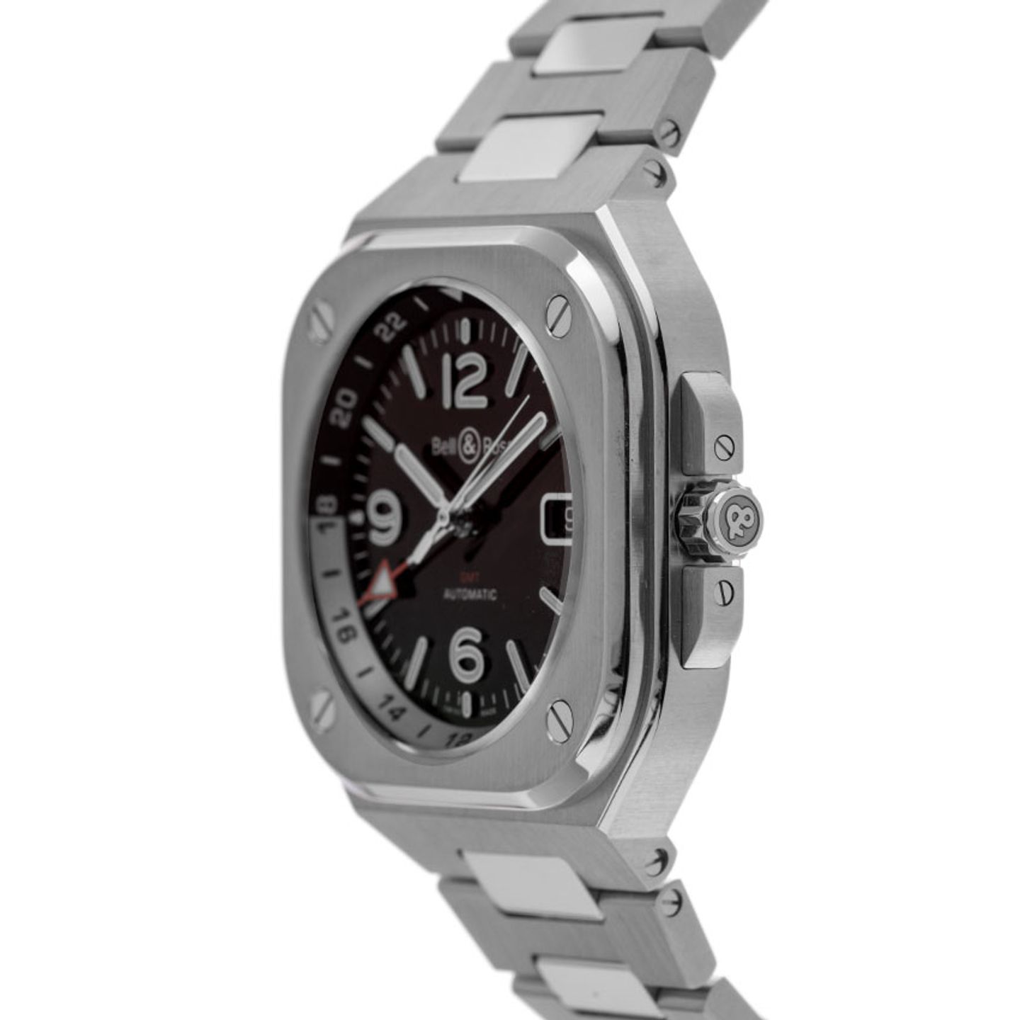 Bell & Ross BR 05 BR05G-BL-ST/SST (2024) - Zwart wijzerplaat 42mm Staal (4/7)