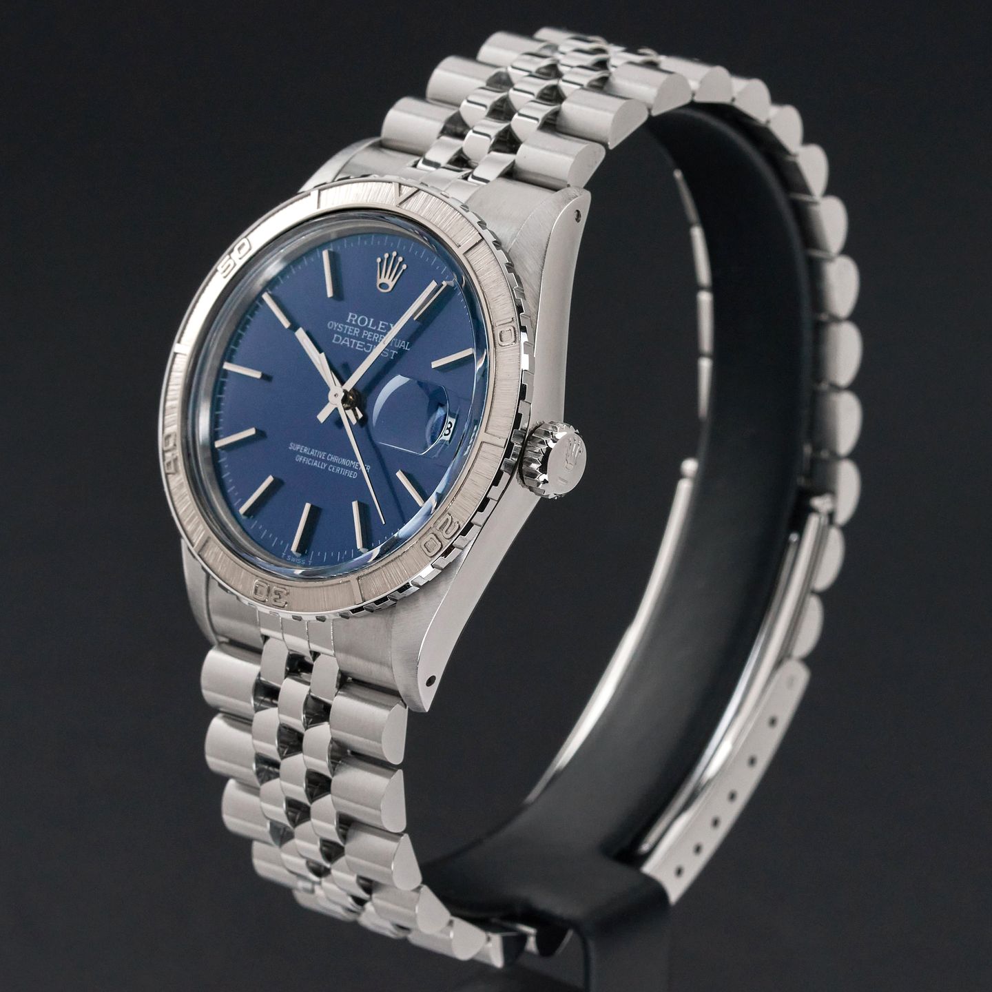 Rolex Datejust Turn-O-Graph 16250 (1982) - Blue dial 36 mm Steel case (4/8)