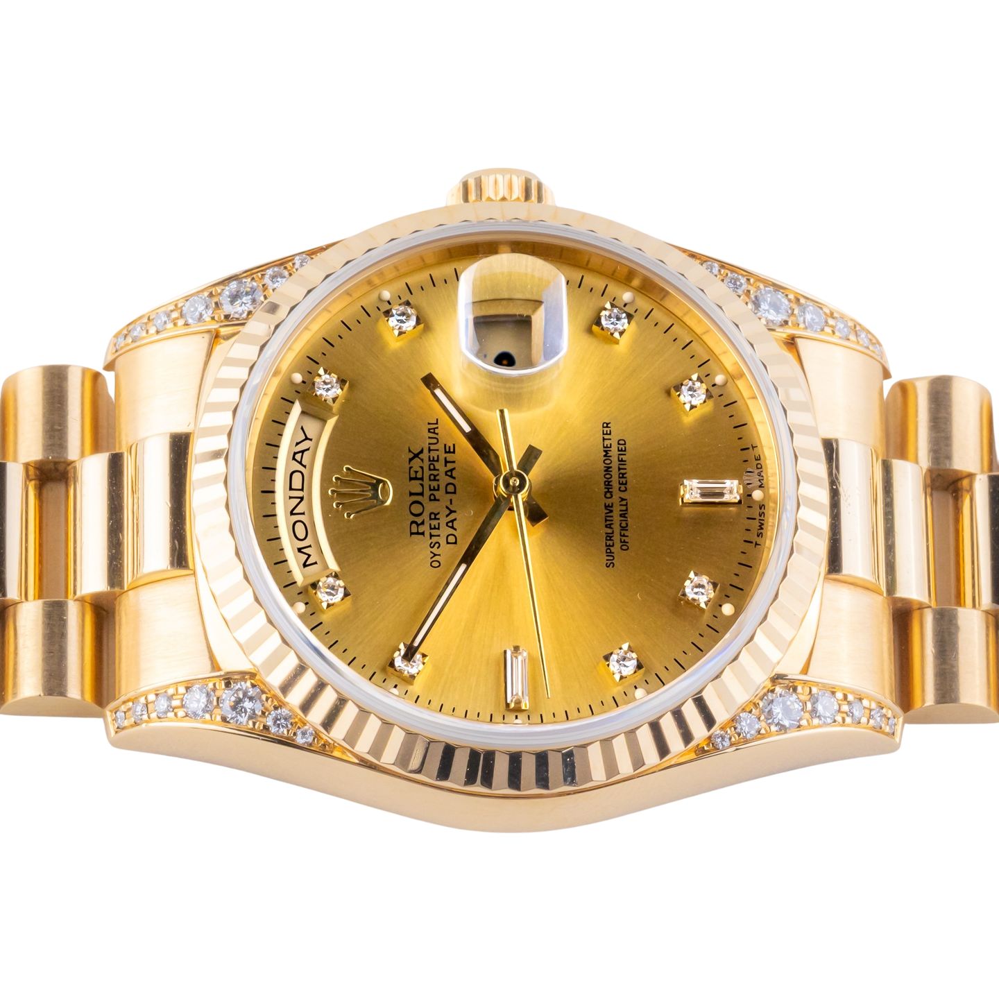 Rolex Day-Date 36 18338 (1995) - Champagne dial 36 mm Yellow Gold case (5/8)