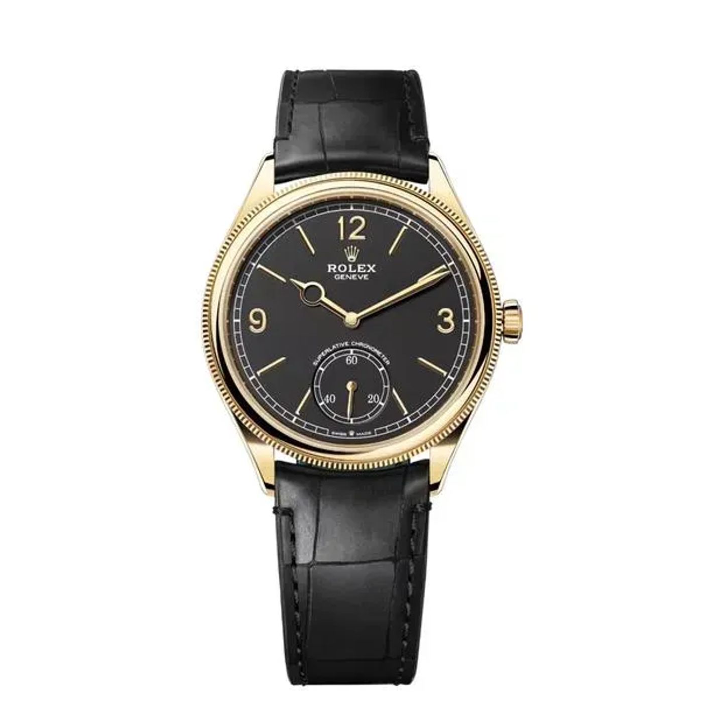Rolex Perpetual 1908 52508 (2024) - Black dial 39 mm Yellow Gold case (1/6)