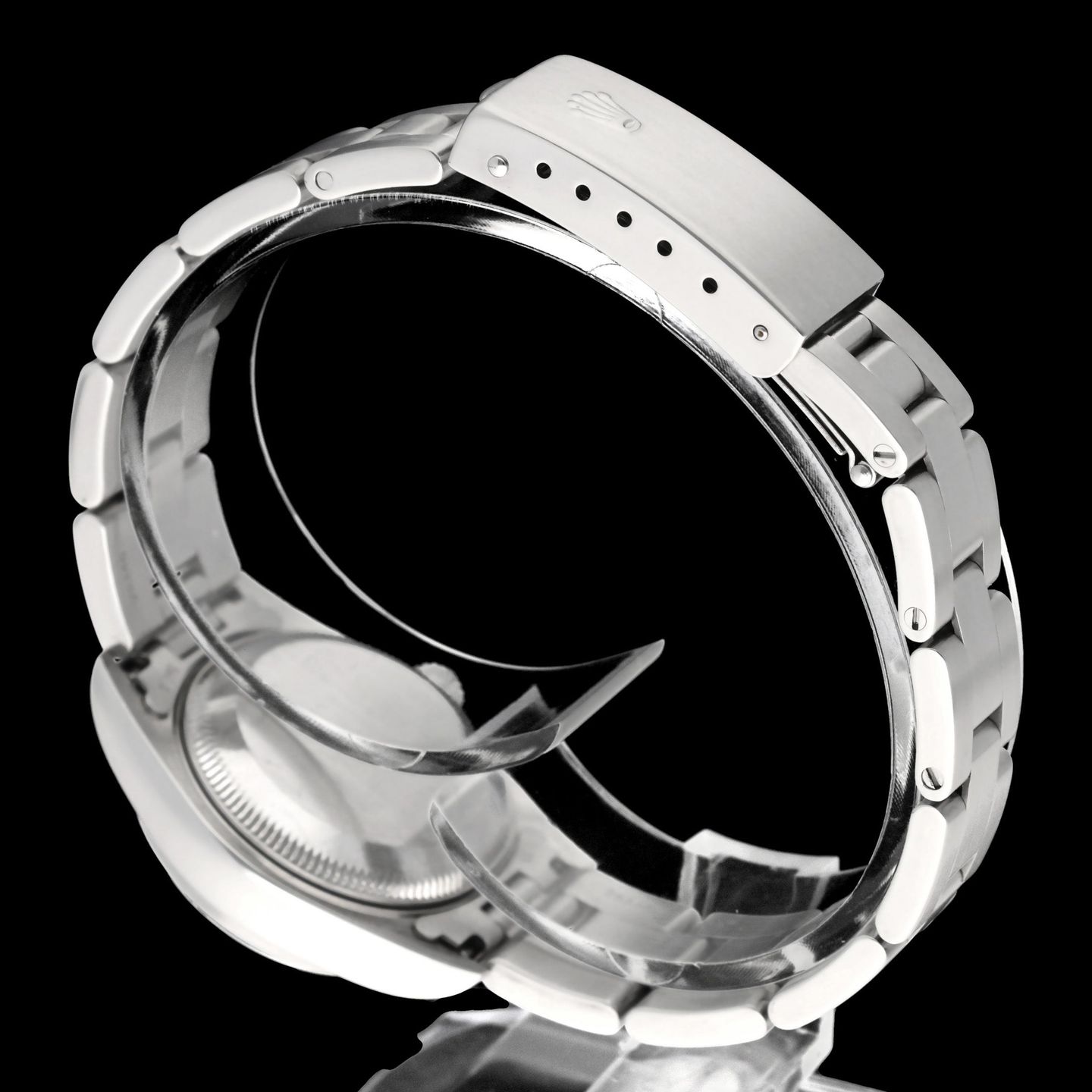 Rolex Oyster Perpetual Lady Date 69160 (1997) - 26 mm Steel case (7/7)