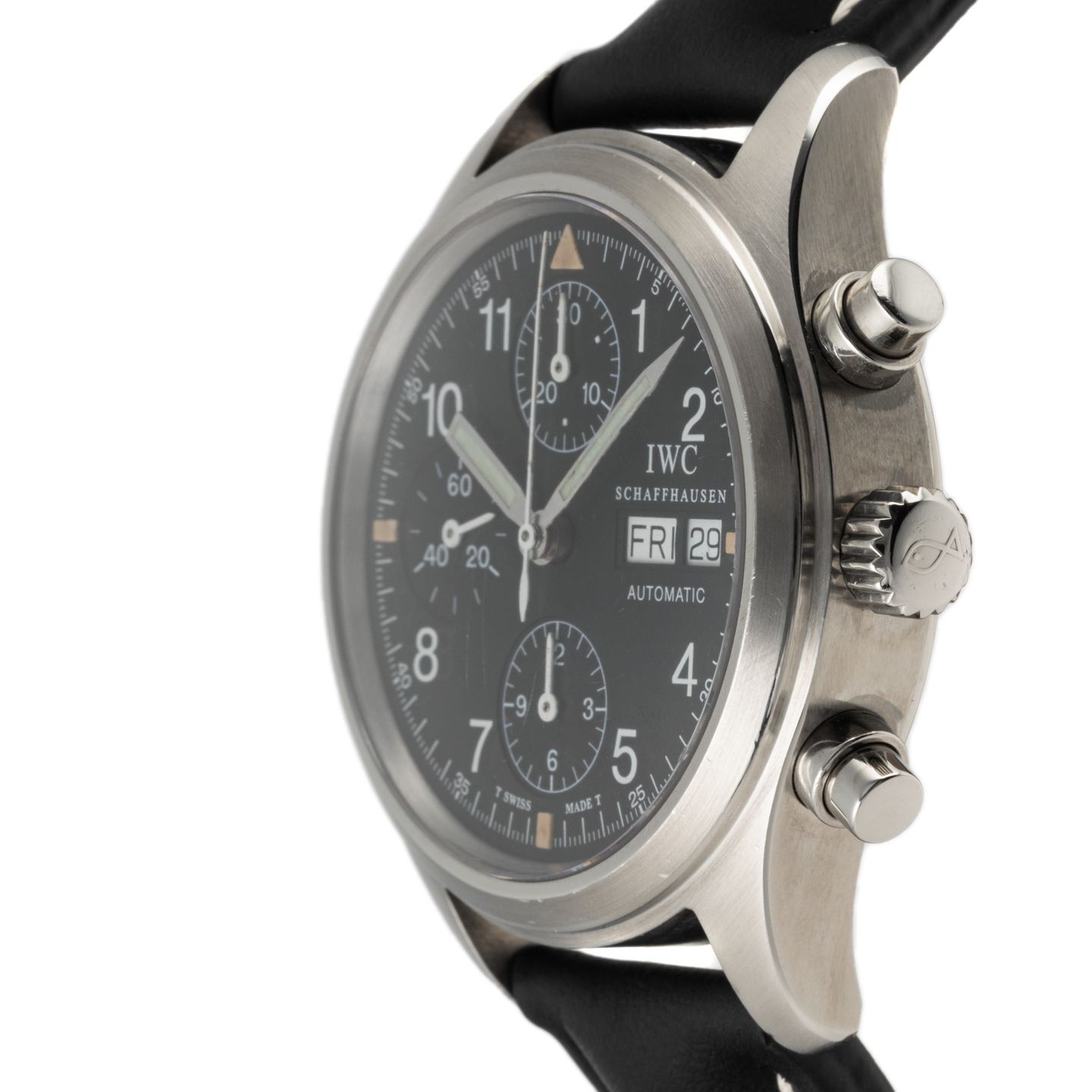 IWC Pilot Mark IW4421 (2005) - Black dial 28 mm Steel case (6/8)