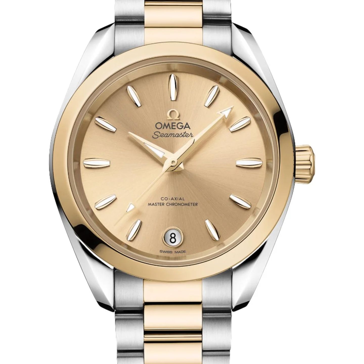 Omega Seamaster Aqua Terra 220.20.34.20.08.001 (2026) - Geel wijzerplaat 34mm Goud/Staal (1/1)