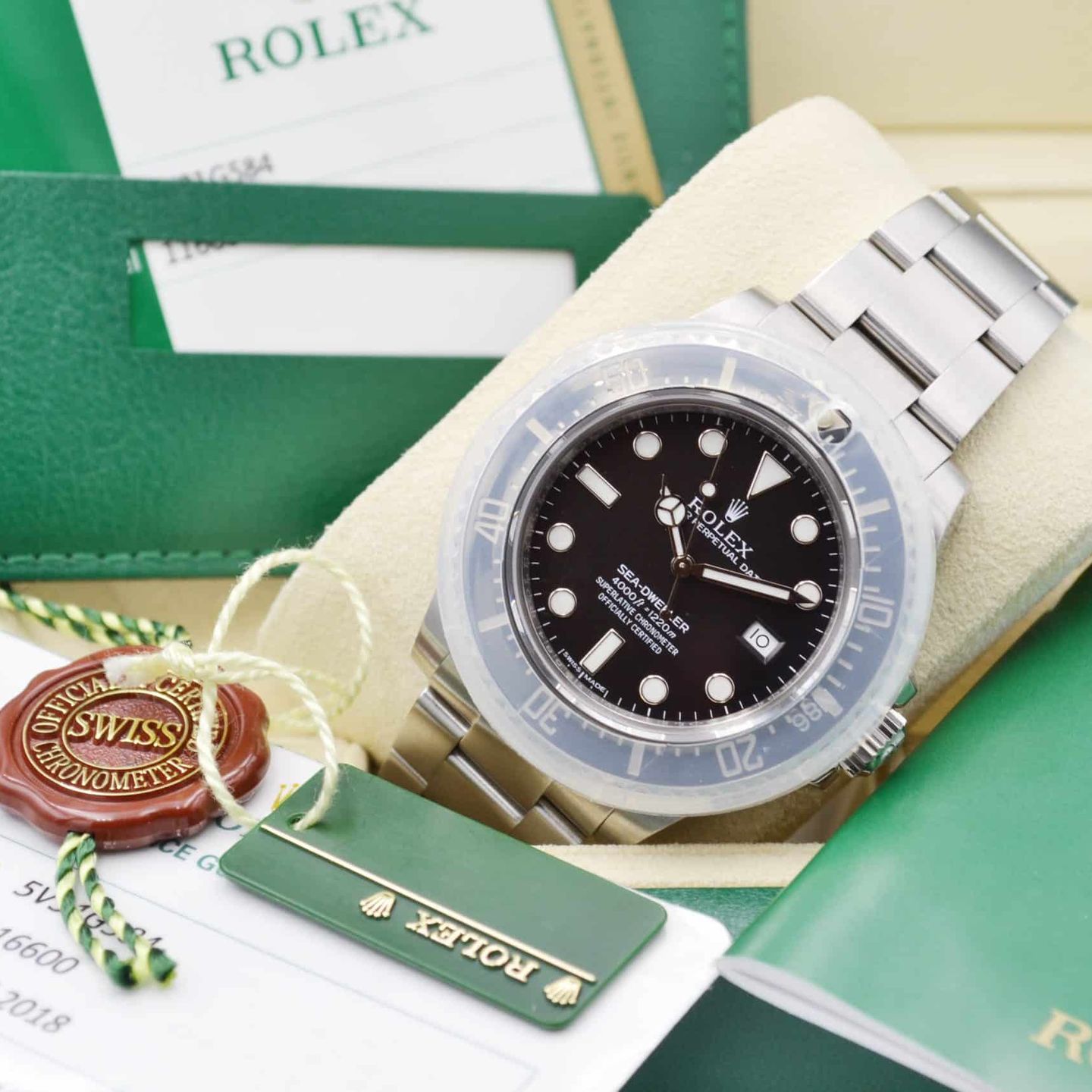 Rolex Sea-Dweller 4000 116600 (2015) - Zwart wijzerplaat 40mm Staal (7/7)