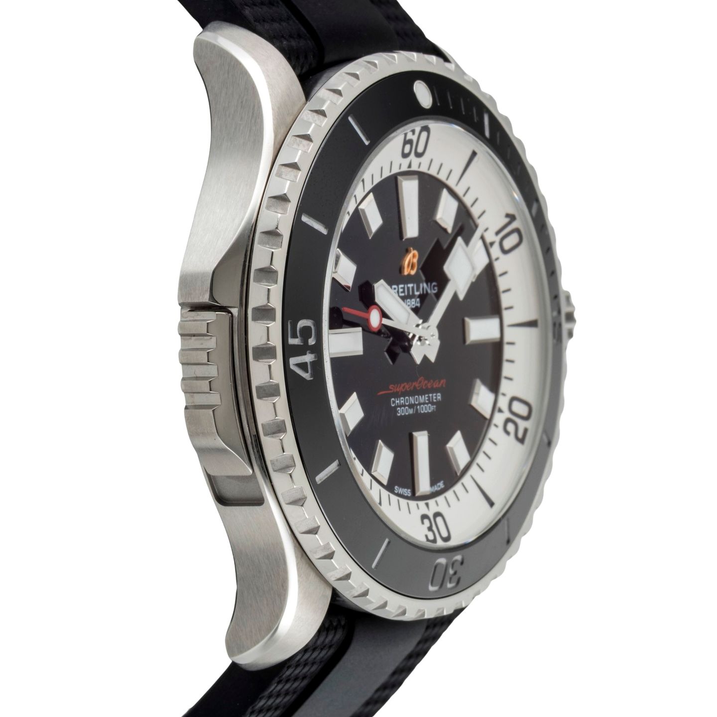 Breitling Superocean A17378211B1S1 (Unknown (random serial)) - Black dial 46 mm Steel case (7/8)
