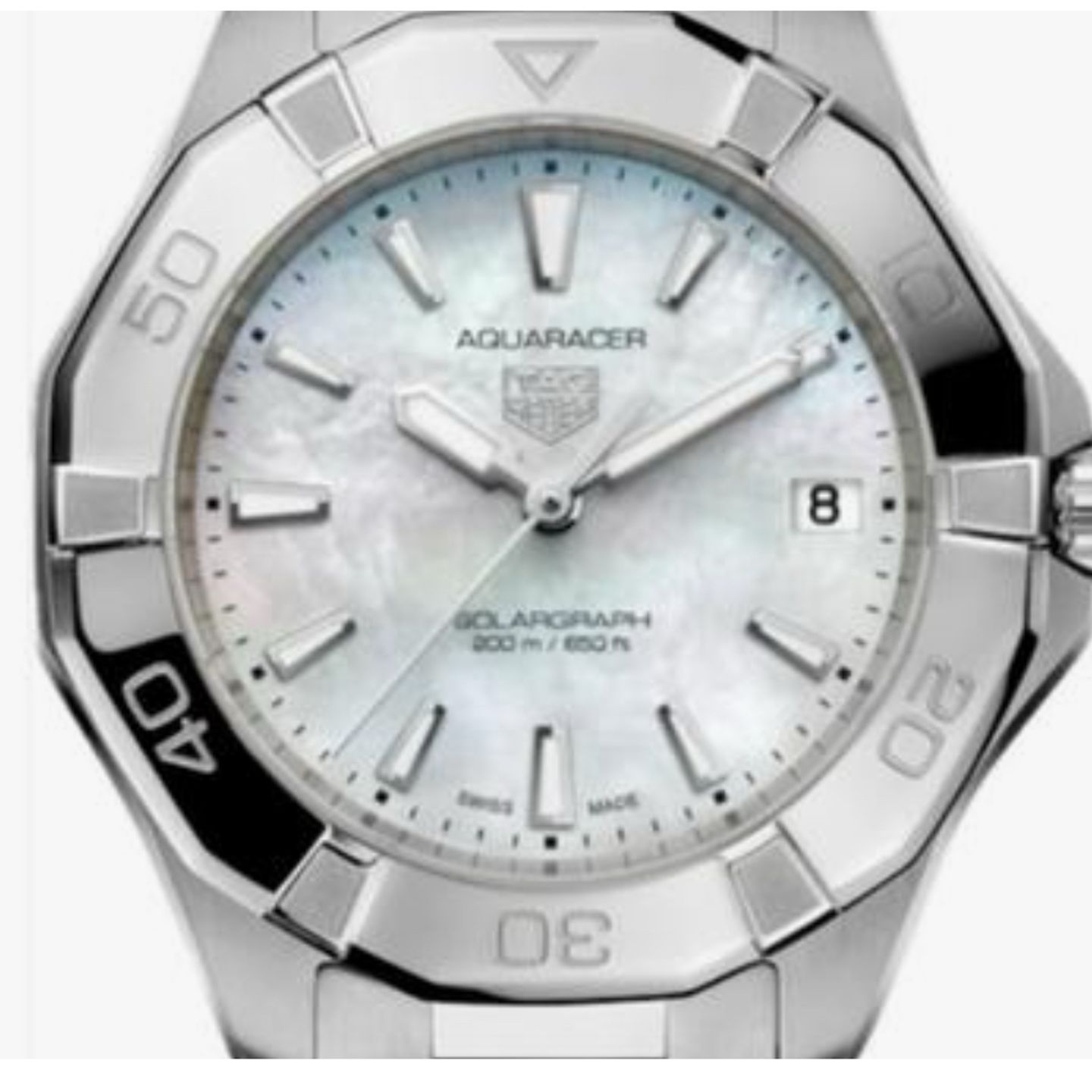 TAG Heuer Aquaracer Lady WBP1312.BA0005 (2024) - Pearl dial 34 mm Steel case (1/1)