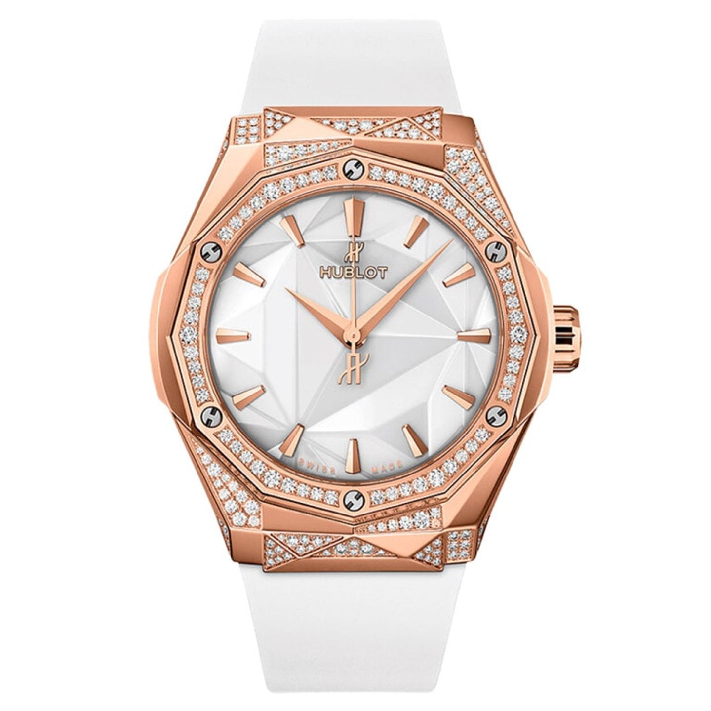 Hublot Classic Fusion 550.OS.2200.RW.1804.ORL20 (2025) - White dial 40 mm Gold/Steel case (1/1)