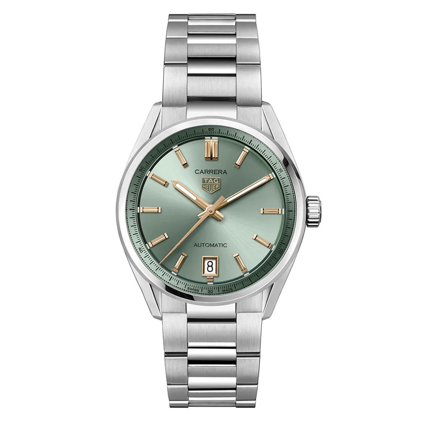 TAG Heuer Carrera WBN2312.BA0001 (2023) - Groen wijzerplaat 36mm Staal (3/3)