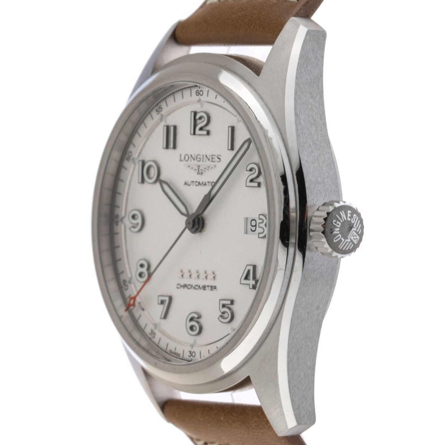 Longines Spirit L3.811.4.73.2 (2025) - Zilver wijzerplaat 42mm Staal (4/7)