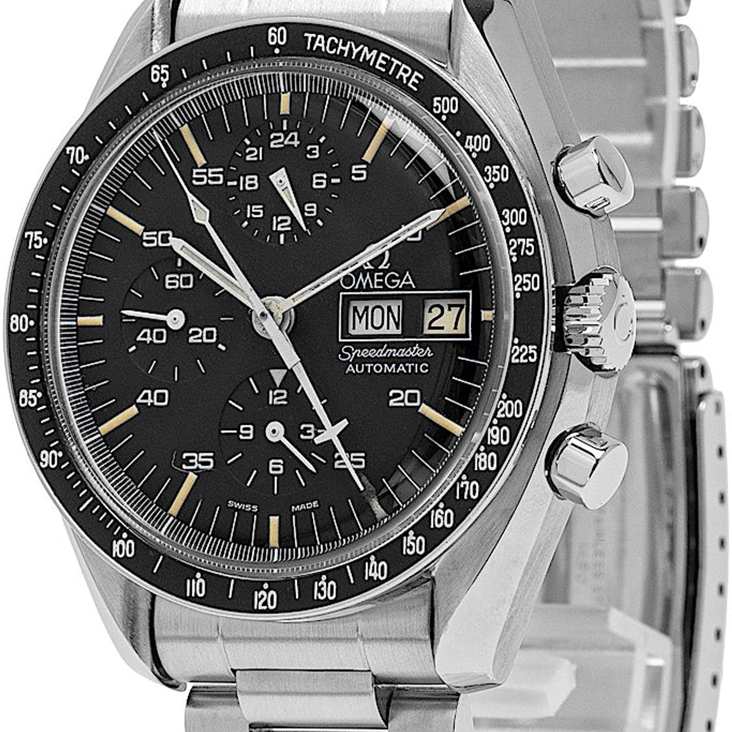 Omega Speedmaster 376.0822 (1984) - Black dial 42 mm Steel case (3/4)