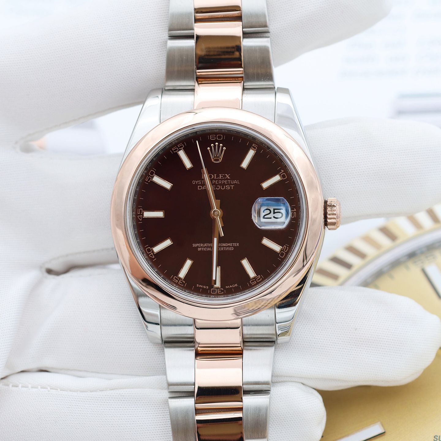 Rolex Datejust 41 126301 (2022) - 41 mm Gold/Steel case (7/8)