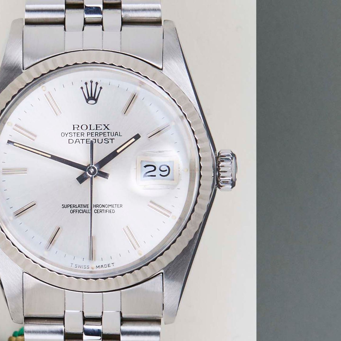Rolex Datejust 36 16014 (1988) - 36 mm Steel case (5/8)