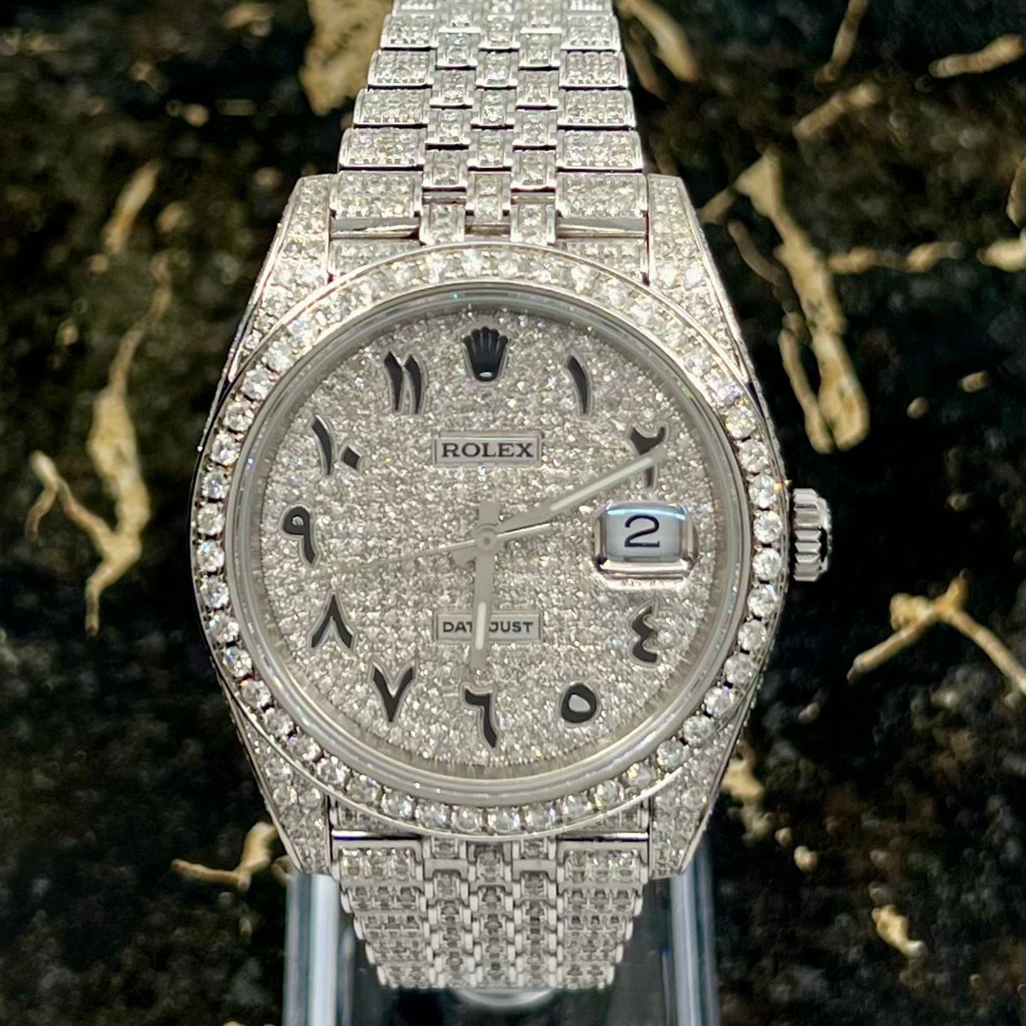 Rolex Datejust 41 126300 (2021) - Diamond dial 41 mm Steel case (2/8)
