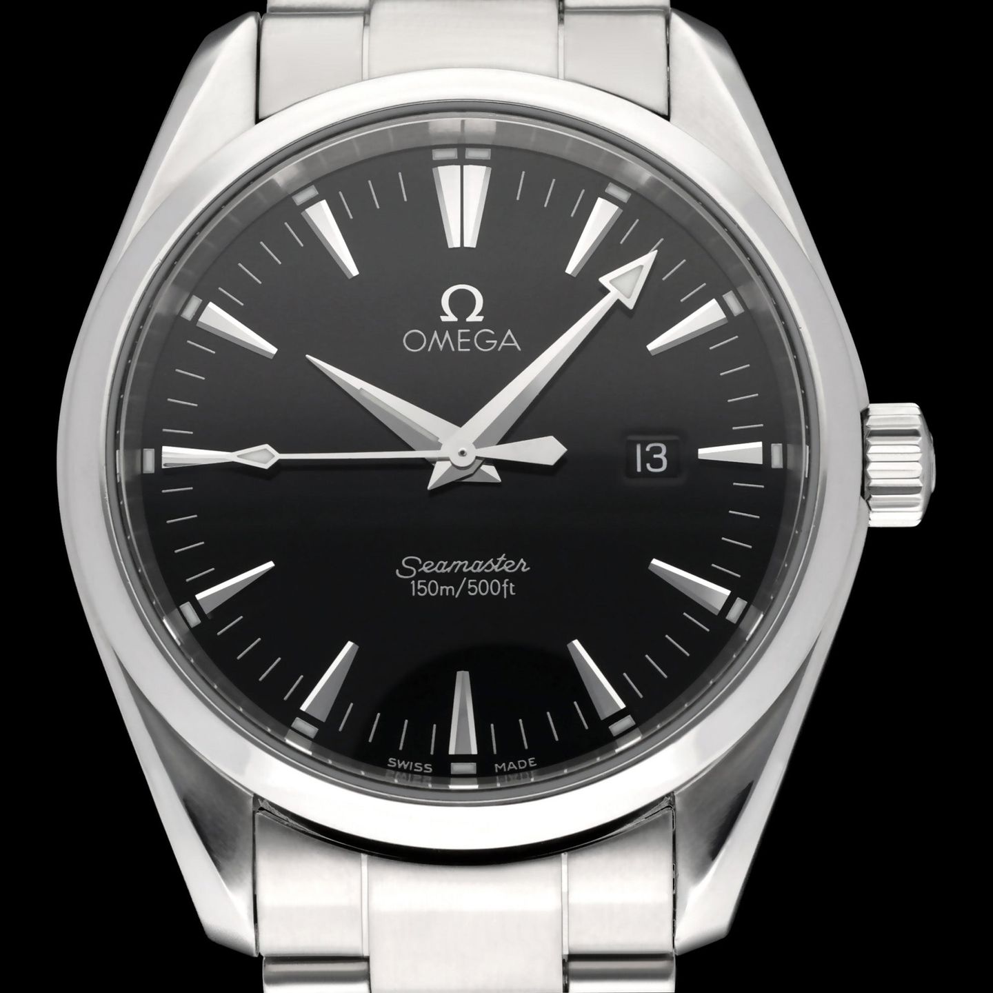 Omega Seamaster Aqua Terra 2517.50.00 (2012) - Zwart wijzerplaat 39mm Staal (1/8)