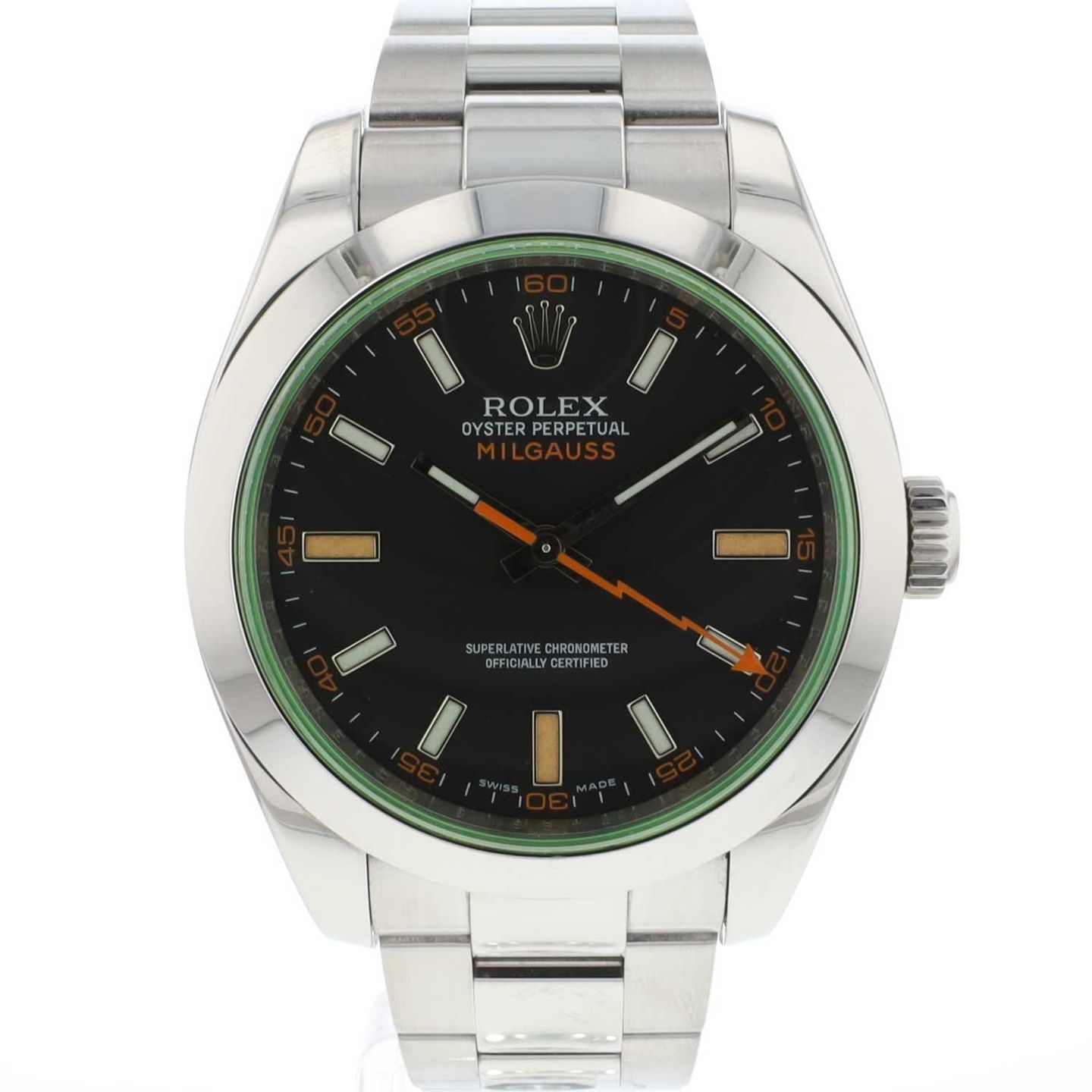 Rolex Milgauss 116400GV (2010) - 40 mm Steel case (1/3)