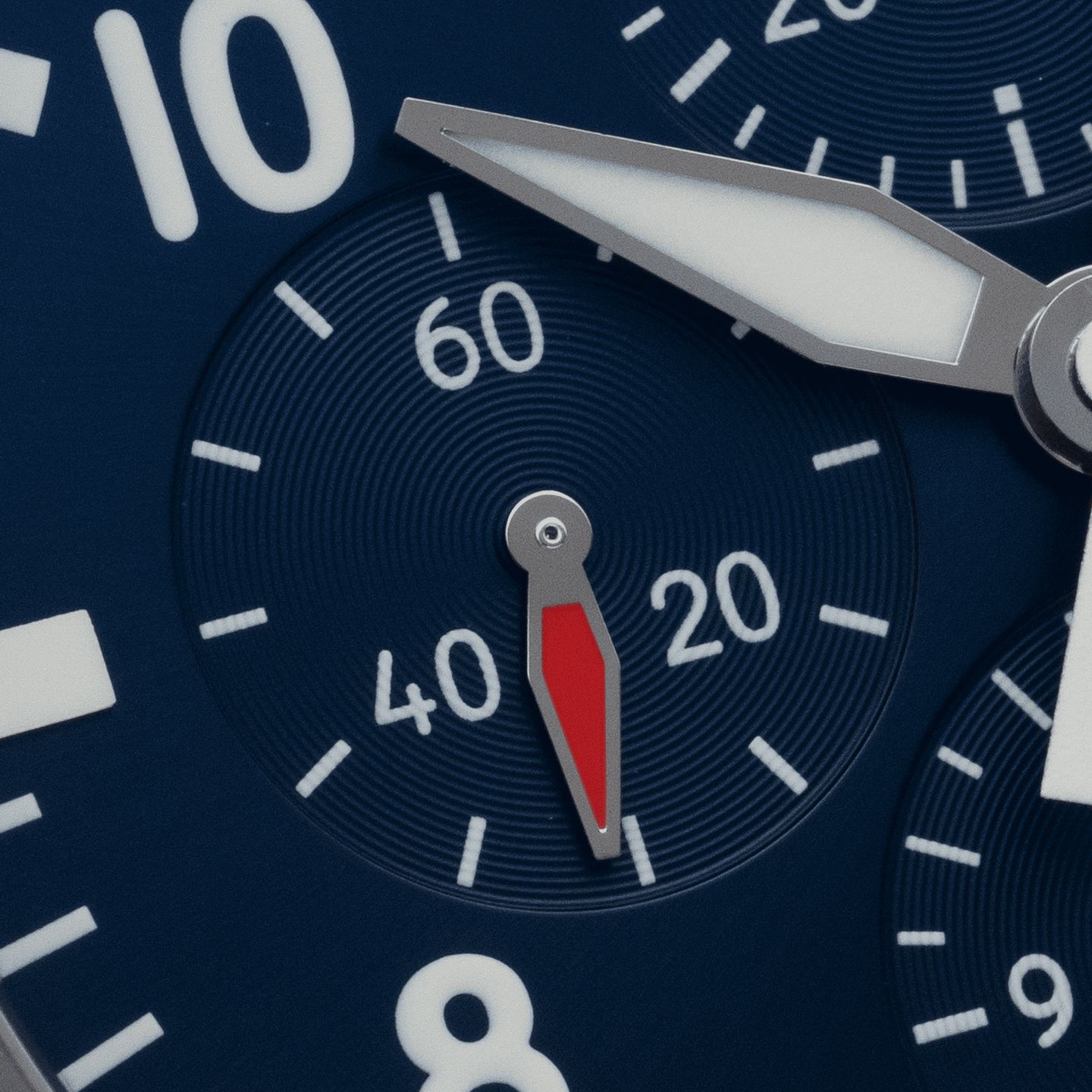 IWC Pilot Chronograph IW377717 (Unknown (random serial)) - Blue dial 43 mm Steel case (3/8)