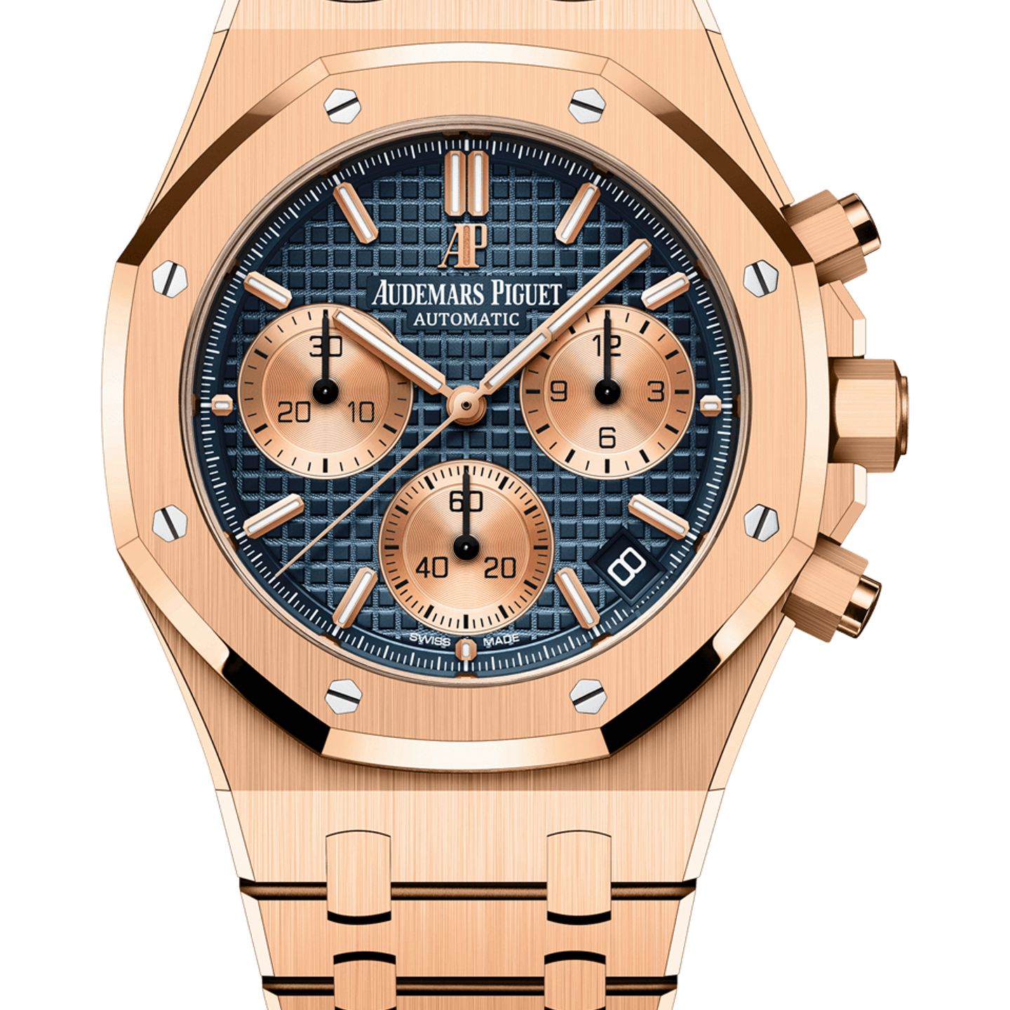 Audemars Piguet Royal Oak Chronograph 26239OR.OO.1220OR.01 (2025) - Blue dial 41 mm Rose Gold case (1/1)