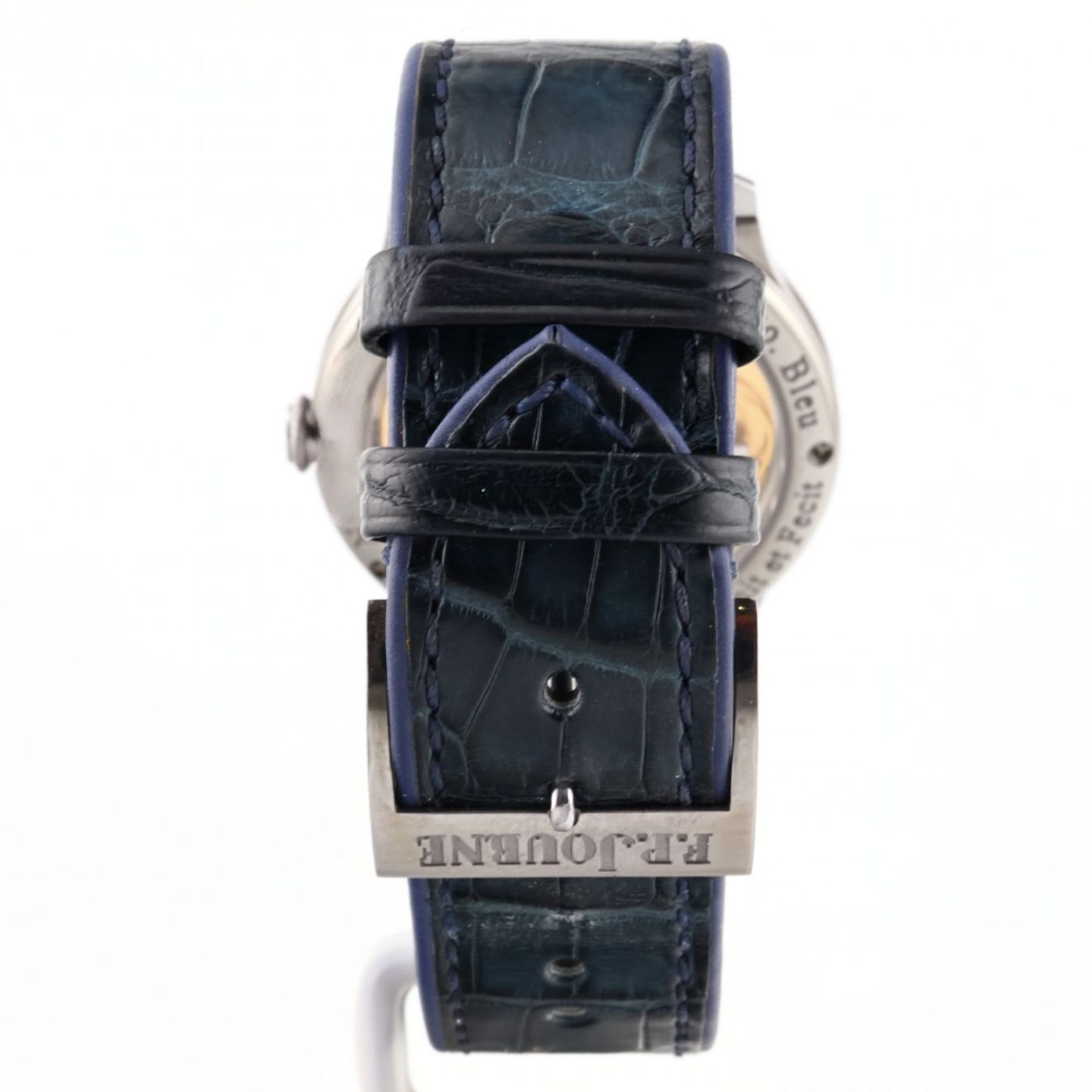 F.P. Journe Souveraine 1304 CS 39 TA BL (2013) - Blue dial 39 mm Tantalum case (12/16)