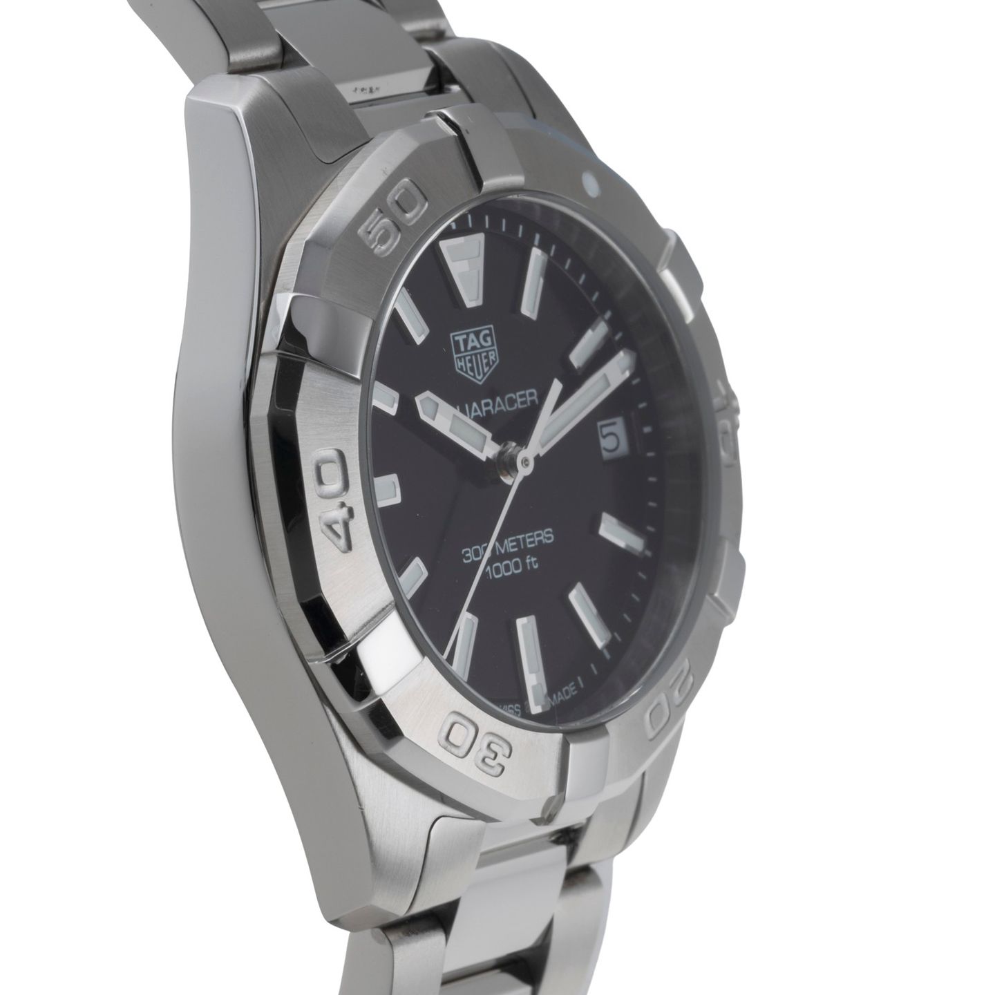 TAG Heuer Aquaracer Lady WBD1310.BA0740 (Onbekend (willekeurig serienummer)) - Zwart wijzerplaat 32mm Staal (7/8)