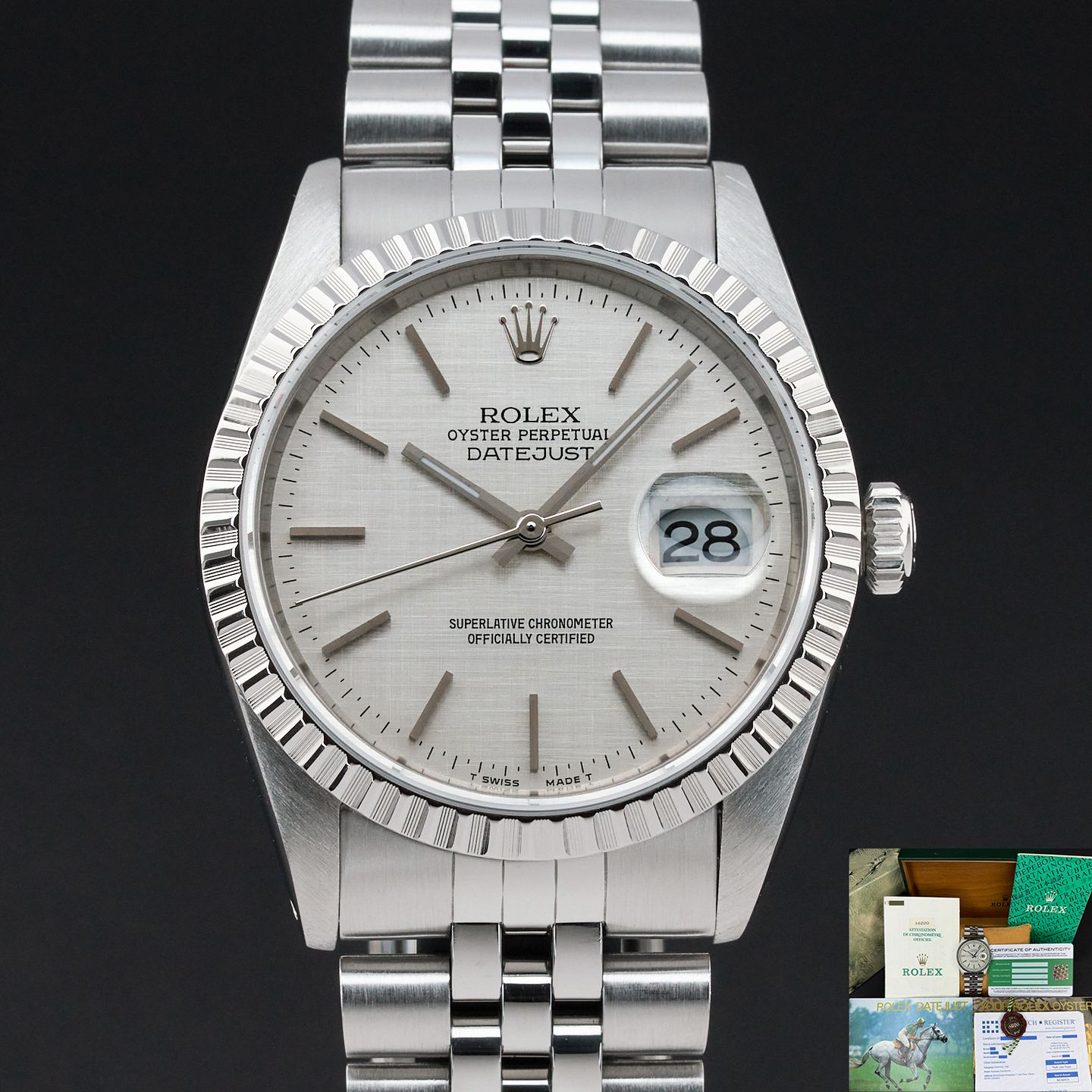 Rolex Datejust 36 16220 (1990) - 36 mm Steel case (1/8)