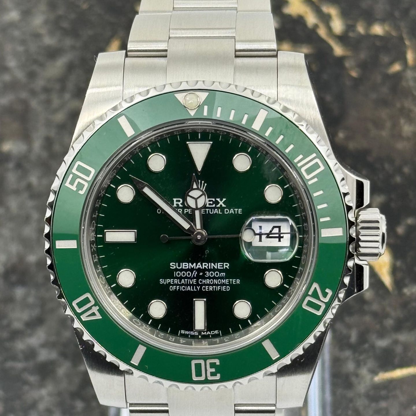 Rolex Submariner Date 116610LV (2018) - Groen wijzerplaat 40mm Staal (2/8)