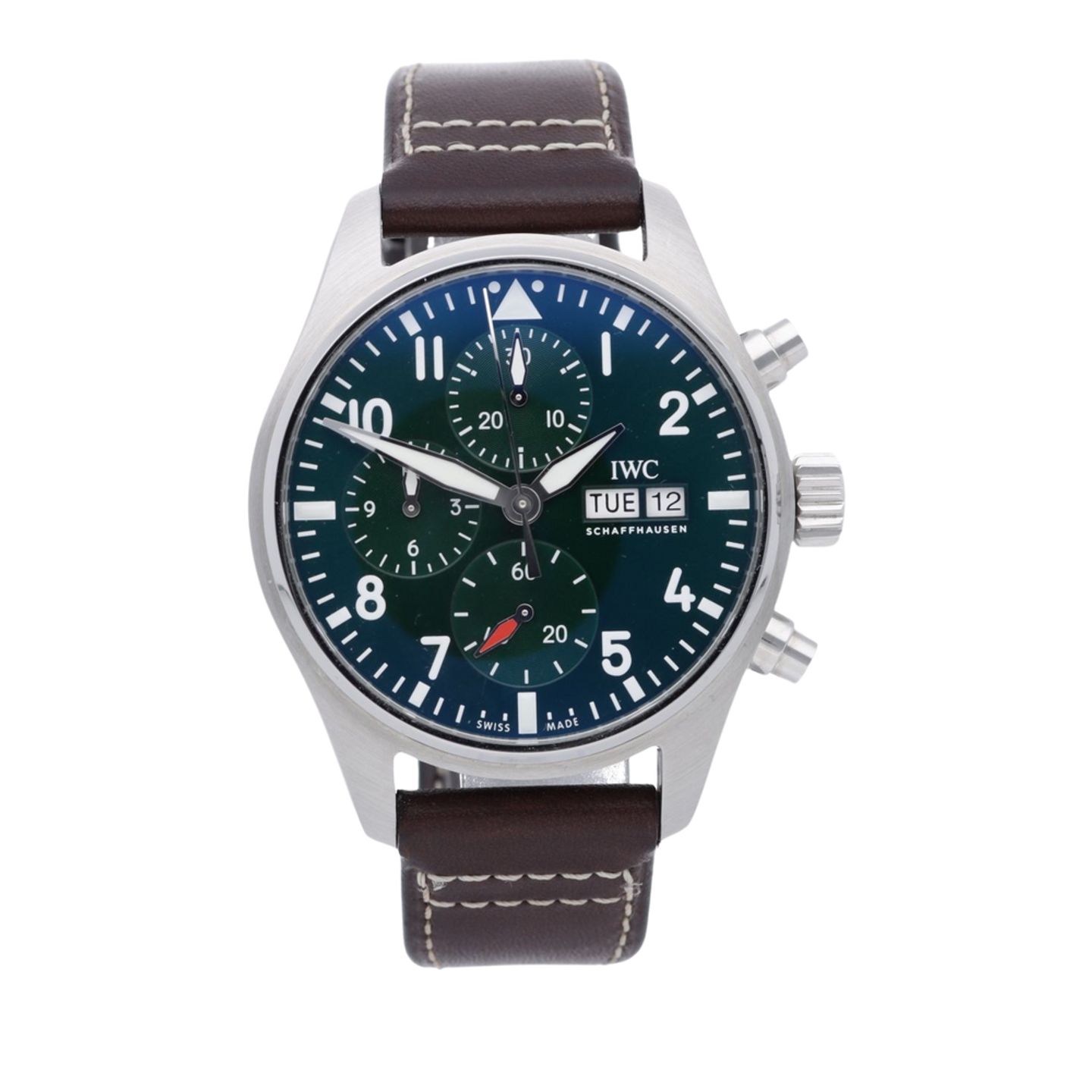 IWC Pilot Chronograph IW388103 (2022) - Green dial 41 mm Steel case (1/7)