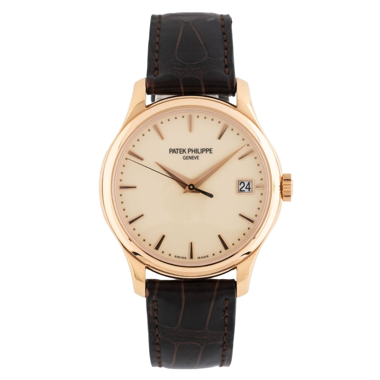 Patek Philippe Calatrava 5227R-001 (2019) - Beige dial 39 mm Rose Gold case (1/7)