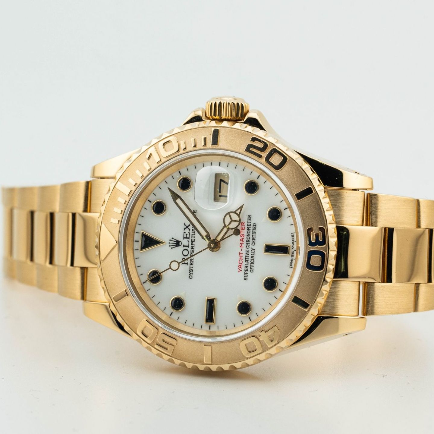 Rolex Yacht-Master 40 16628 (1993) - Wit wijzerplaat 40mm Geelgoud (6/8)