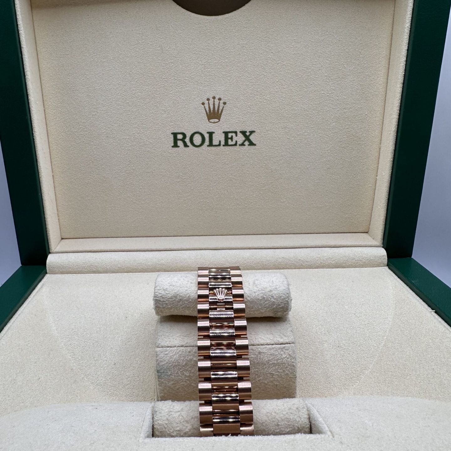 Rolex Day-Date 36 118235F (2016) - Bruin wijzerplaat 36mm Roségoud (6/6)