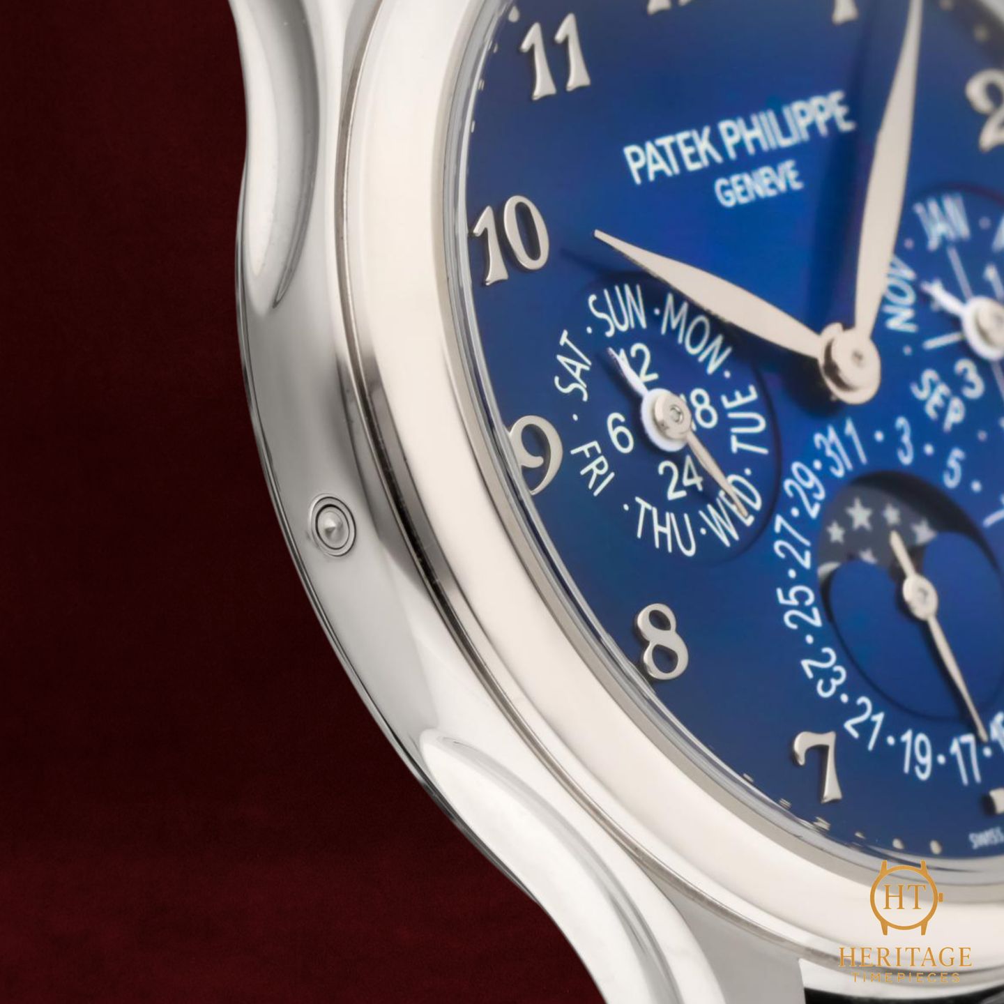 Patek Philippe Perpetual Calendar 5327G-001 (2021) - Blauw wijzerplaat 39mm Witgoud (4/8)