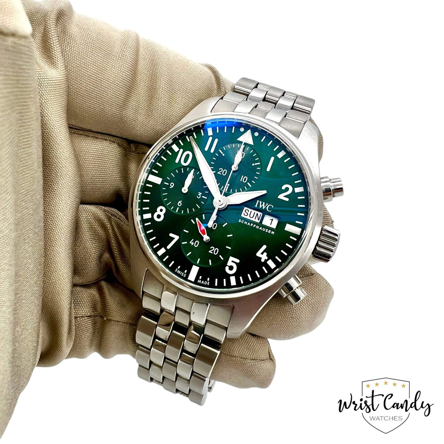 IWC Pilot Chronograph IW388104 (2023) - Blauw wijzerplaat 41mm Staal (7/8)