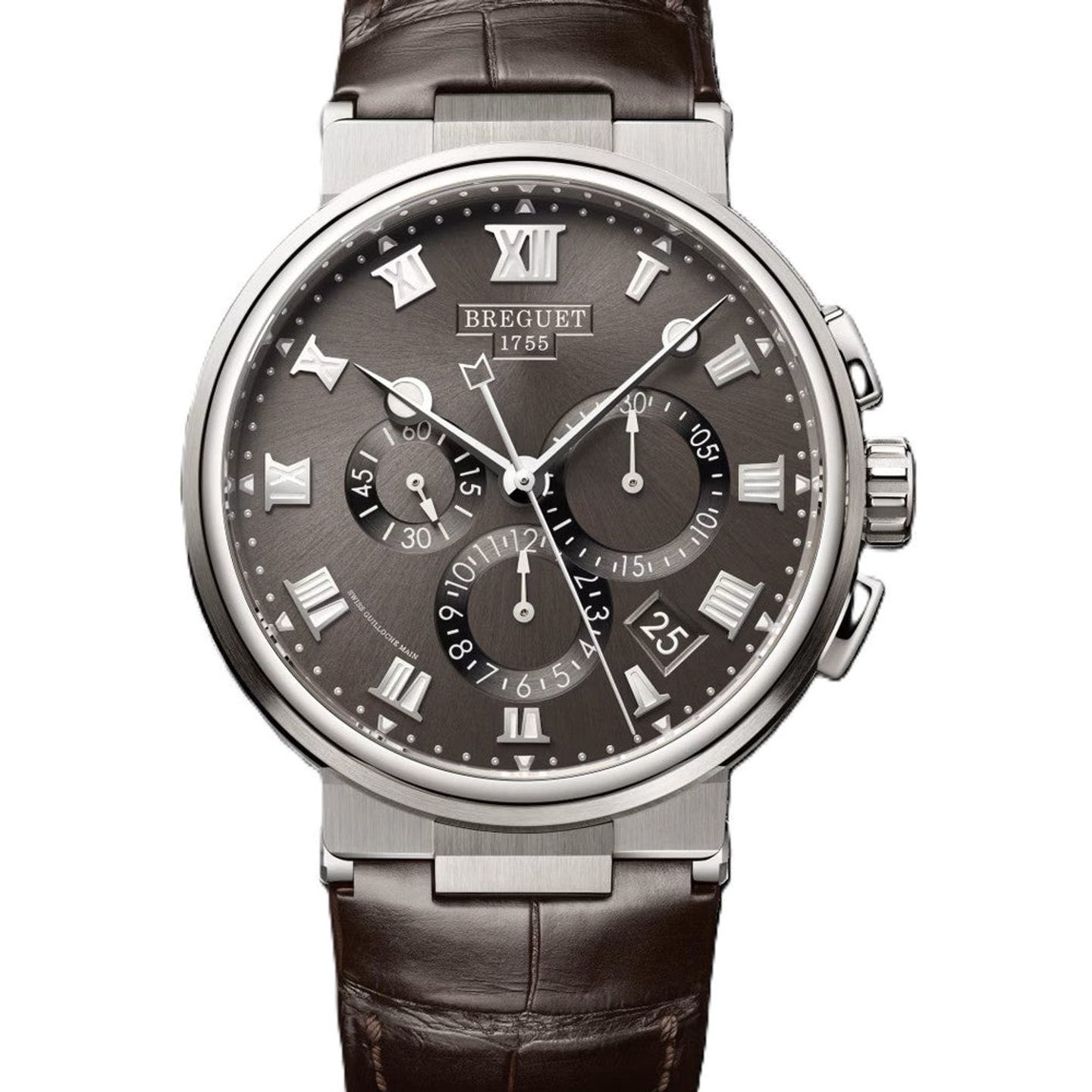 Breguet Marine 5527TI/G2/9WV (2026) - Grijs wijzerplaat 42mm Titanium (1/1)