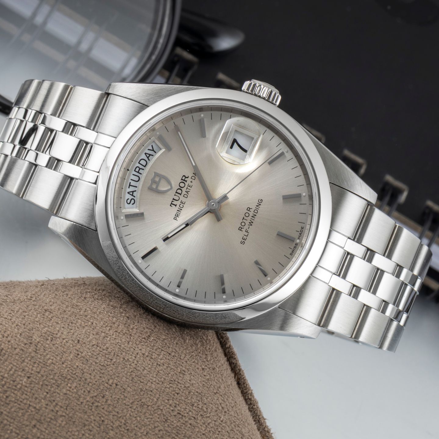 Tudor Prince Date 76200 (2005) - 36mm Staal (2/8)