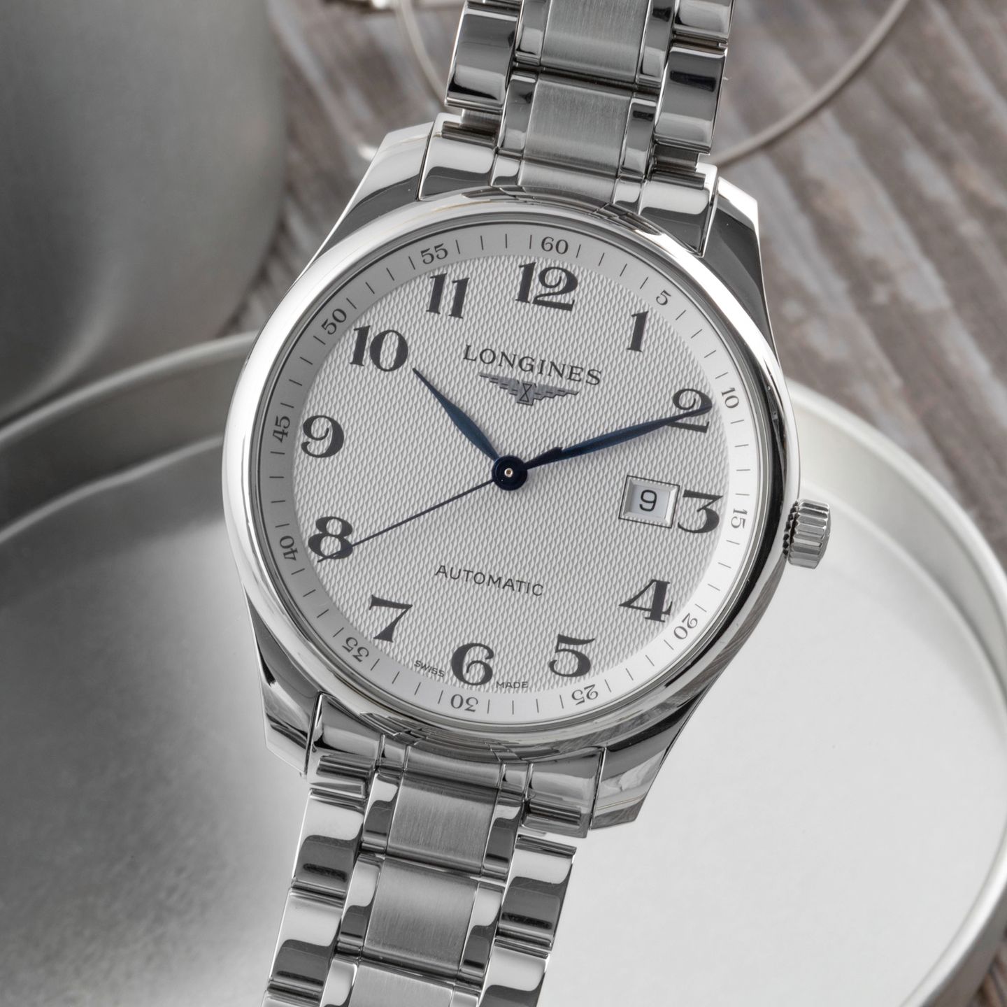Longines Master Collection L2.893.4.78.6 (Onbekend (willekeurig serienummer)) - Zilver wijzerplaat 42mm Staal (3/8)