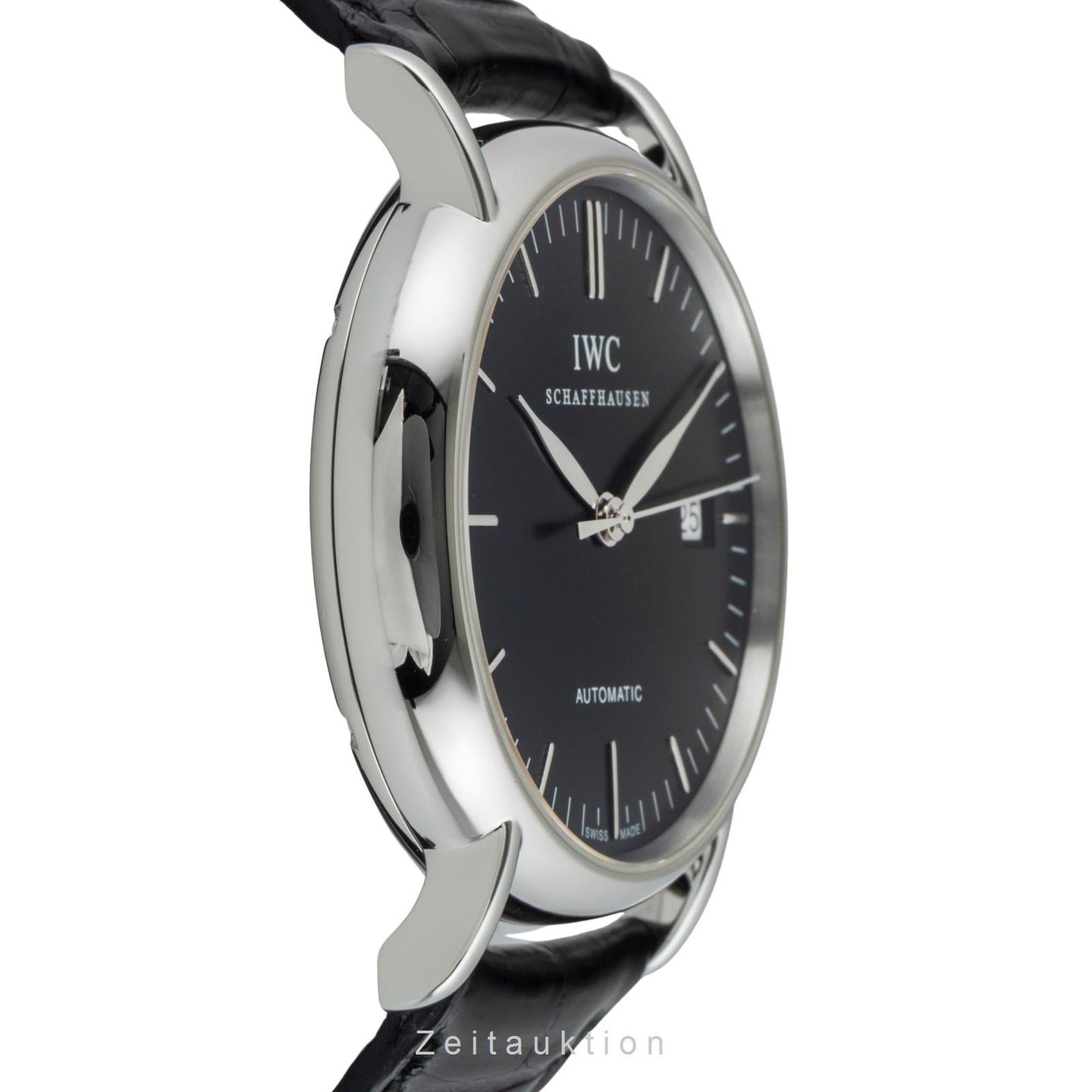 IWC Portofino Automatic IW356308 (Onbekend (willekeurig serienummer)) - Zwart wijzerplaat 39mm Staal (6/8)