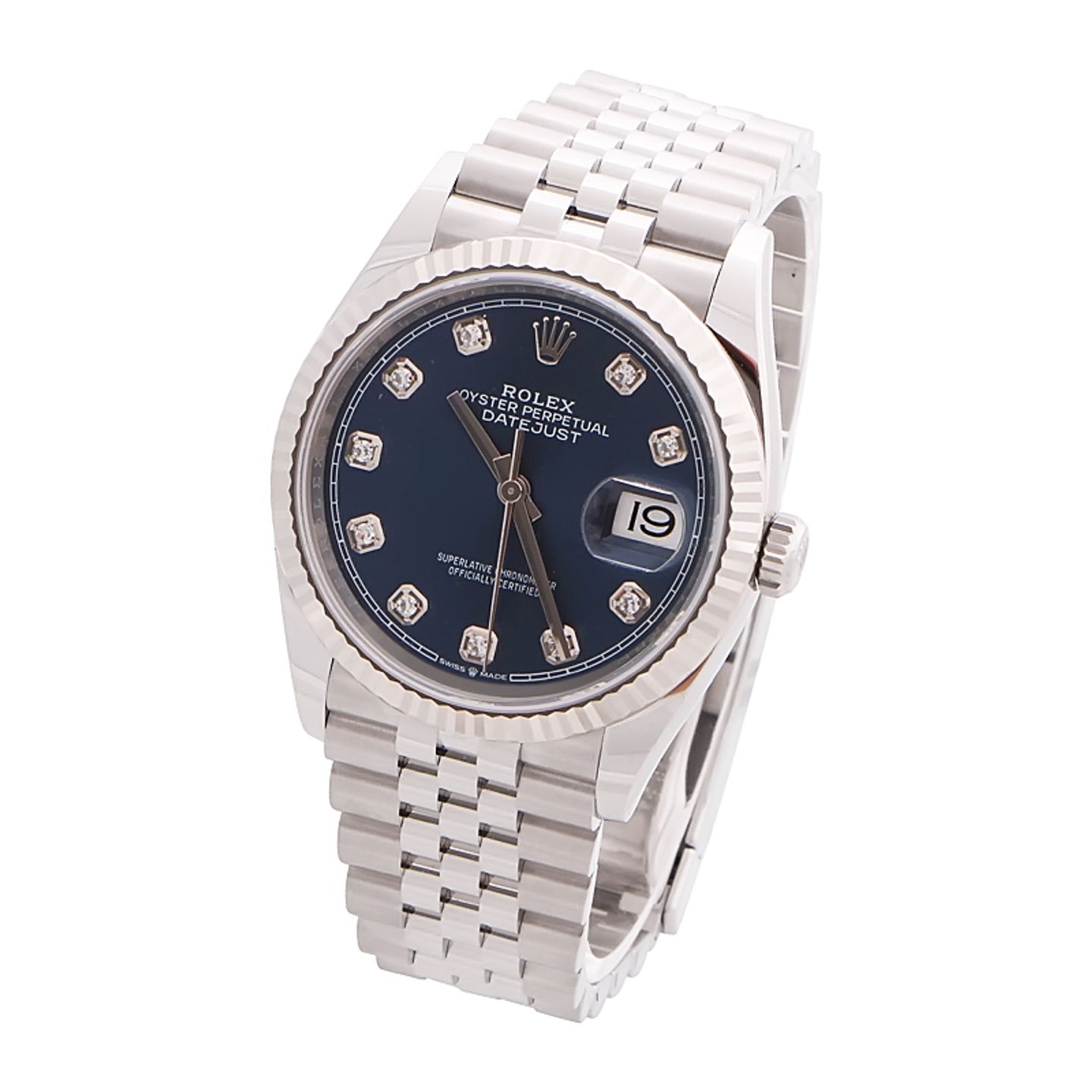 Rolex Datejust 36 126234 (2024) - Blauw wijzerplaat 36mm Staal (2/4)