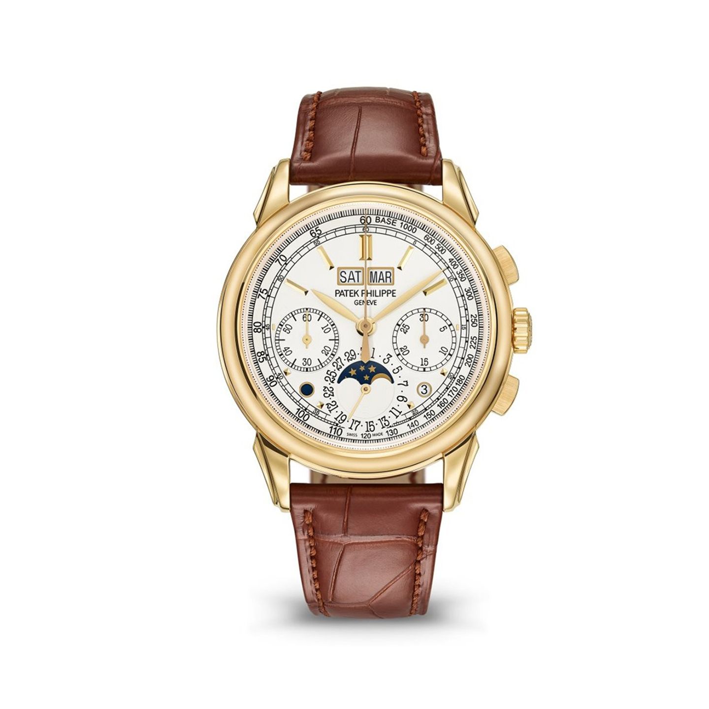 Patek Philippe Perpetual Calendar Chronograph 5270J-001 (2024) - Silver dial 41 mm Yellow Gold case (1/1)