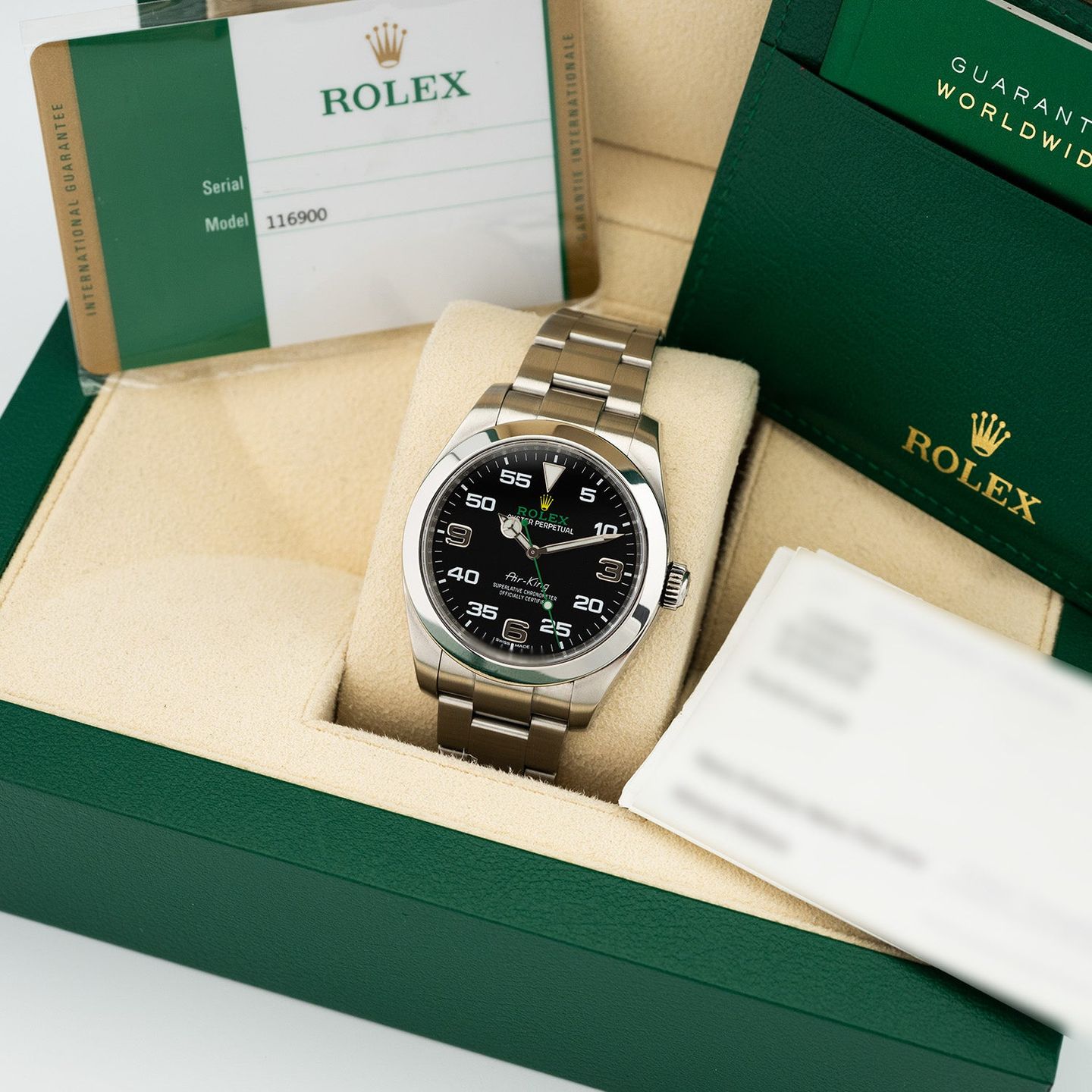 Rolex Air-King 116900 (2018) - Black dial 40 mm Steel case (5/5)