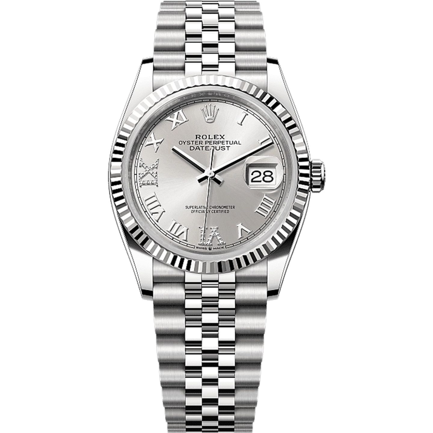 Rolex Datejust 36 126234 (2025) - Zilver wijzerplaat 36mm Staal (1/1)